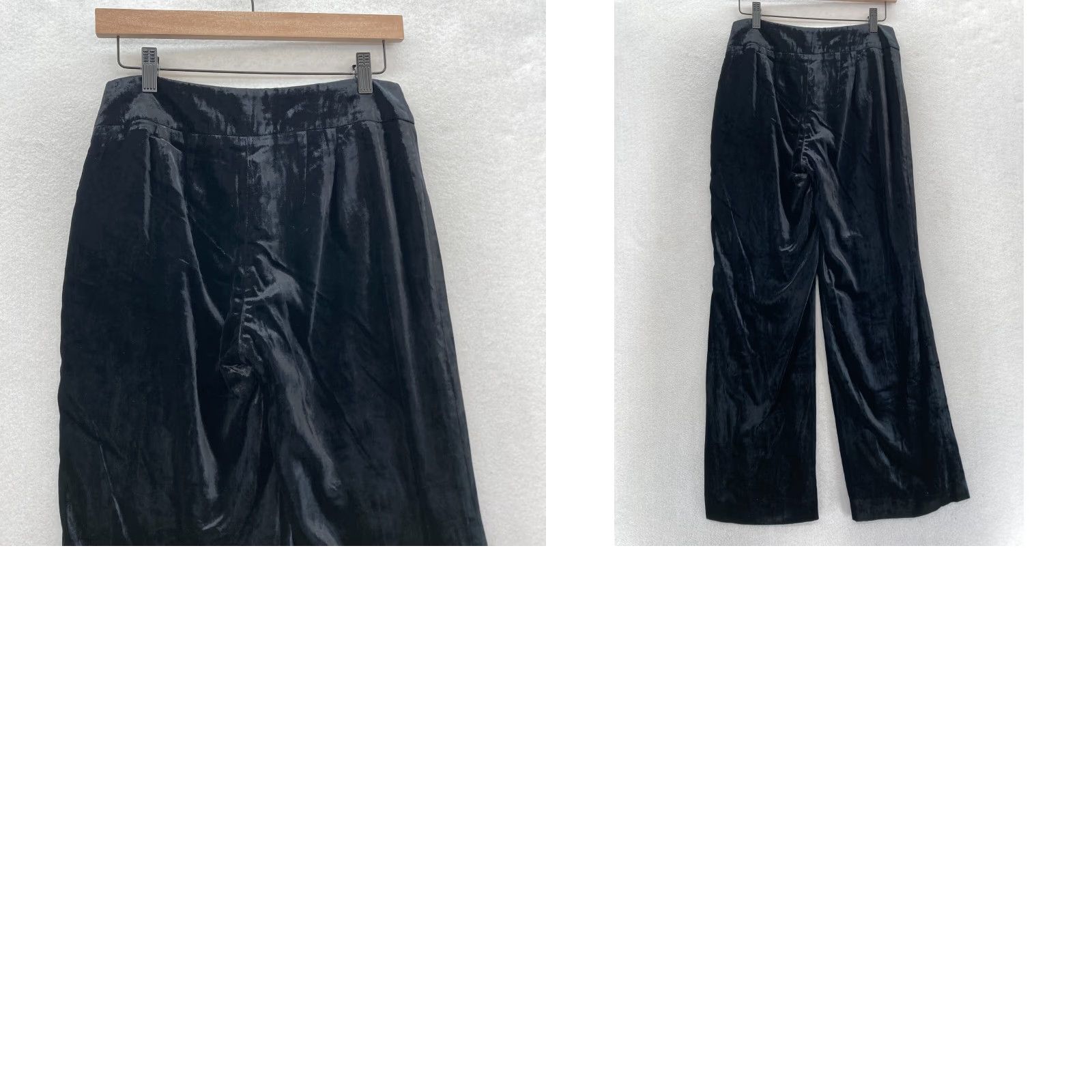 Talbots Talbots Velvet Velour Relaxed Pants Women 2P Petite Side Zip Mid Rise Casual Size 26" / US 2 / IT 38 - 9 Thumbnail