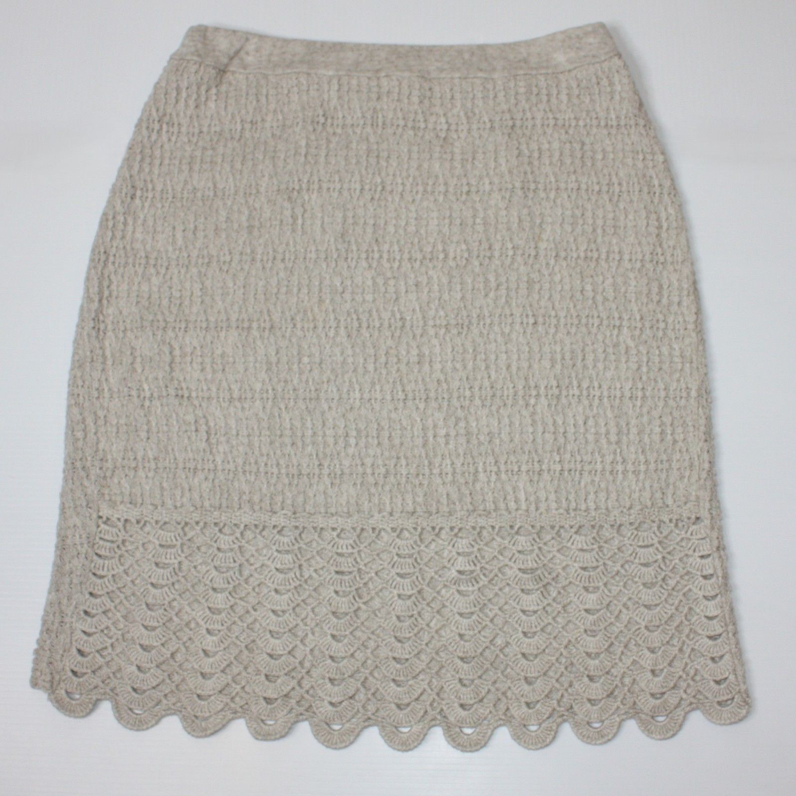 Other Crochet Knit Skirt and Top with Scalloped Lace Hem Size L / US 10 / IT 46 - 7 Thumbnail