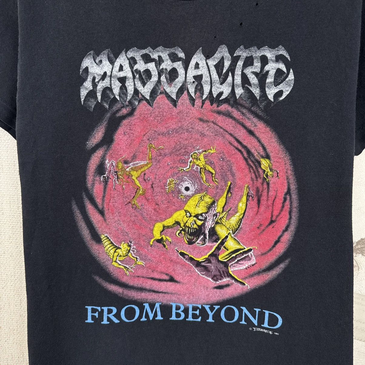 Other Vintage Massacre Band T shirt 1991 From Beyond Rock Metal Size US M / EU 48-50 / 2 - 11 Thumbnail