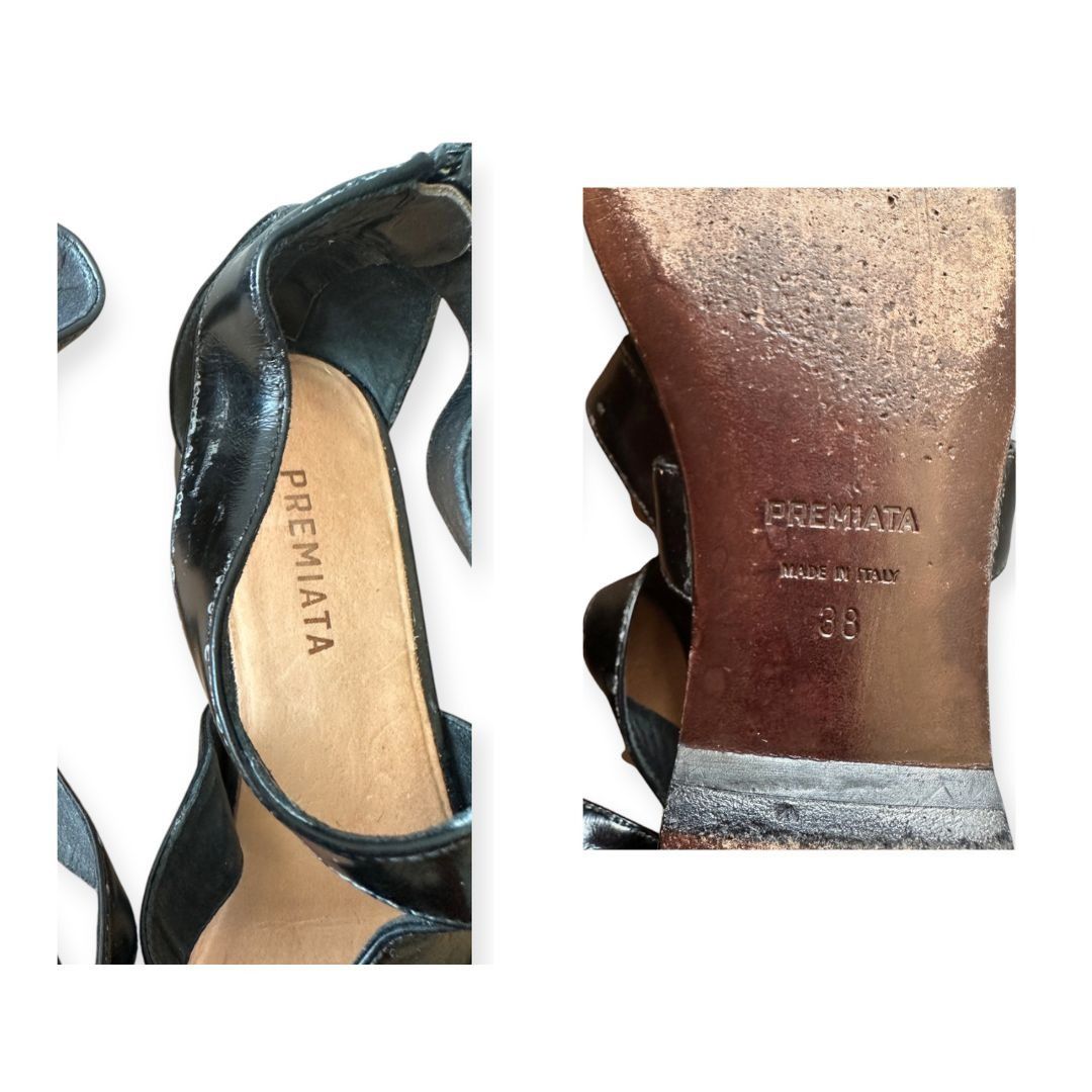 Premiata × Vintage Premiata gladiator Sandals, Distressed Leather, Size 38 EU, Size US 8 / IT 38 - 9 Thumbnail