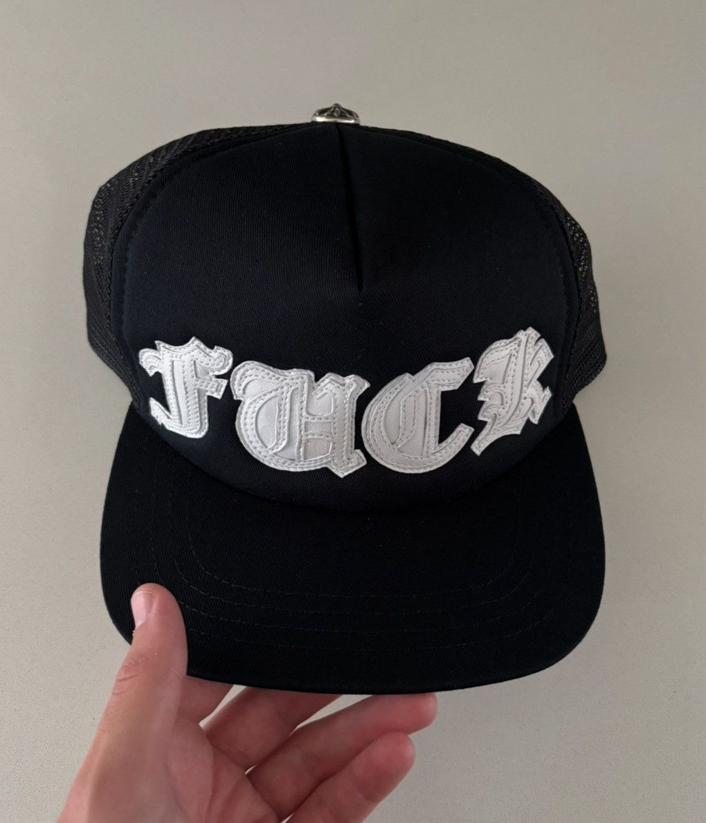 Chrome Hearts Chrome Hearts Leather Fuck Hat Size ONE SIZE - 1 Thumbnail