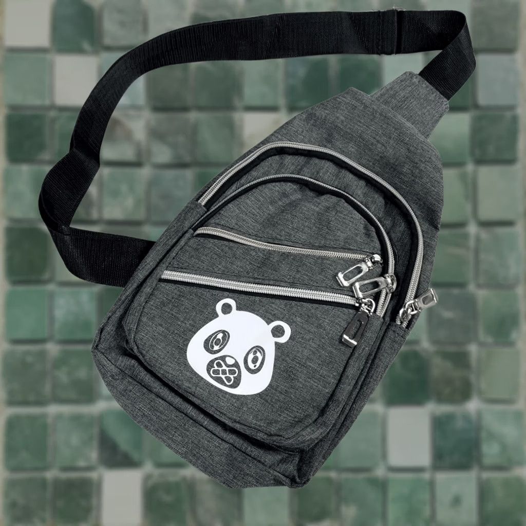 Vintage OWNYC Crossbody Bag Men's Gray White Bear Stash New Size ONE SIZE - 1 Thumbnail
