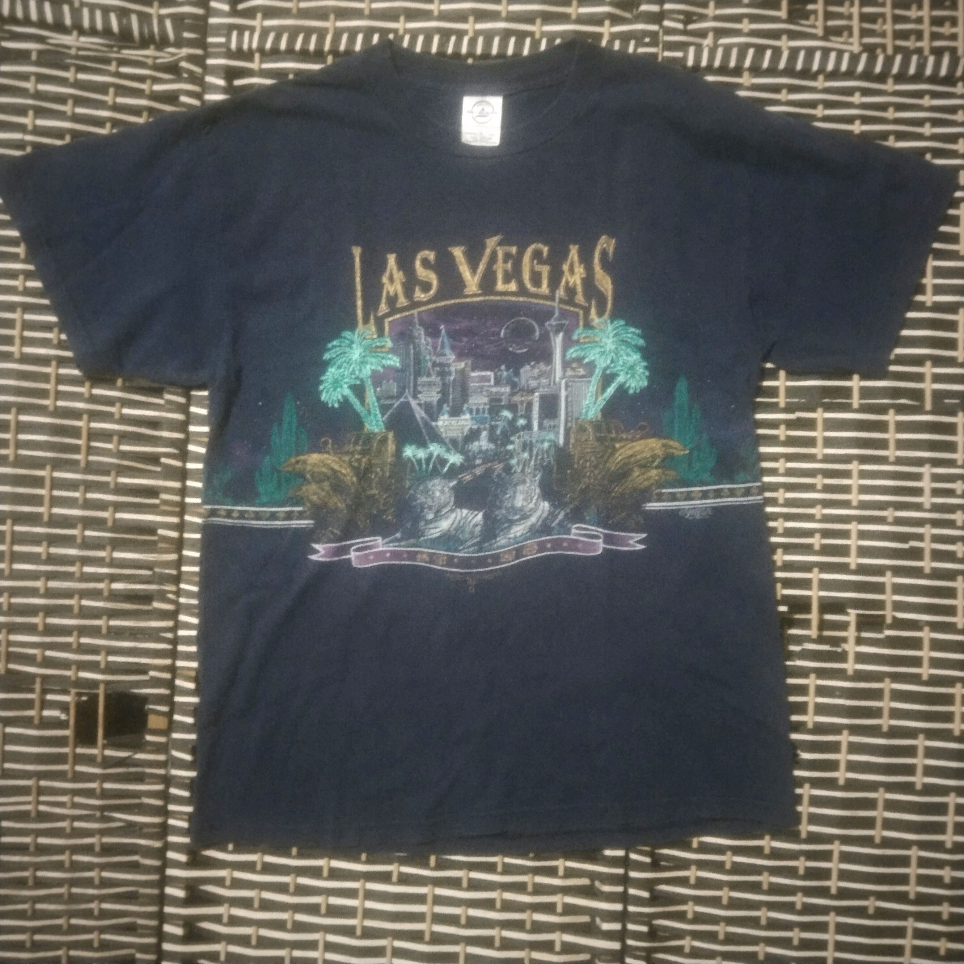 Delta × Vintage Vintage 90's Las Vegas ©️ SanSegal t shirt Size US M / EU 48-50 / 2 - 1 Thumbnail