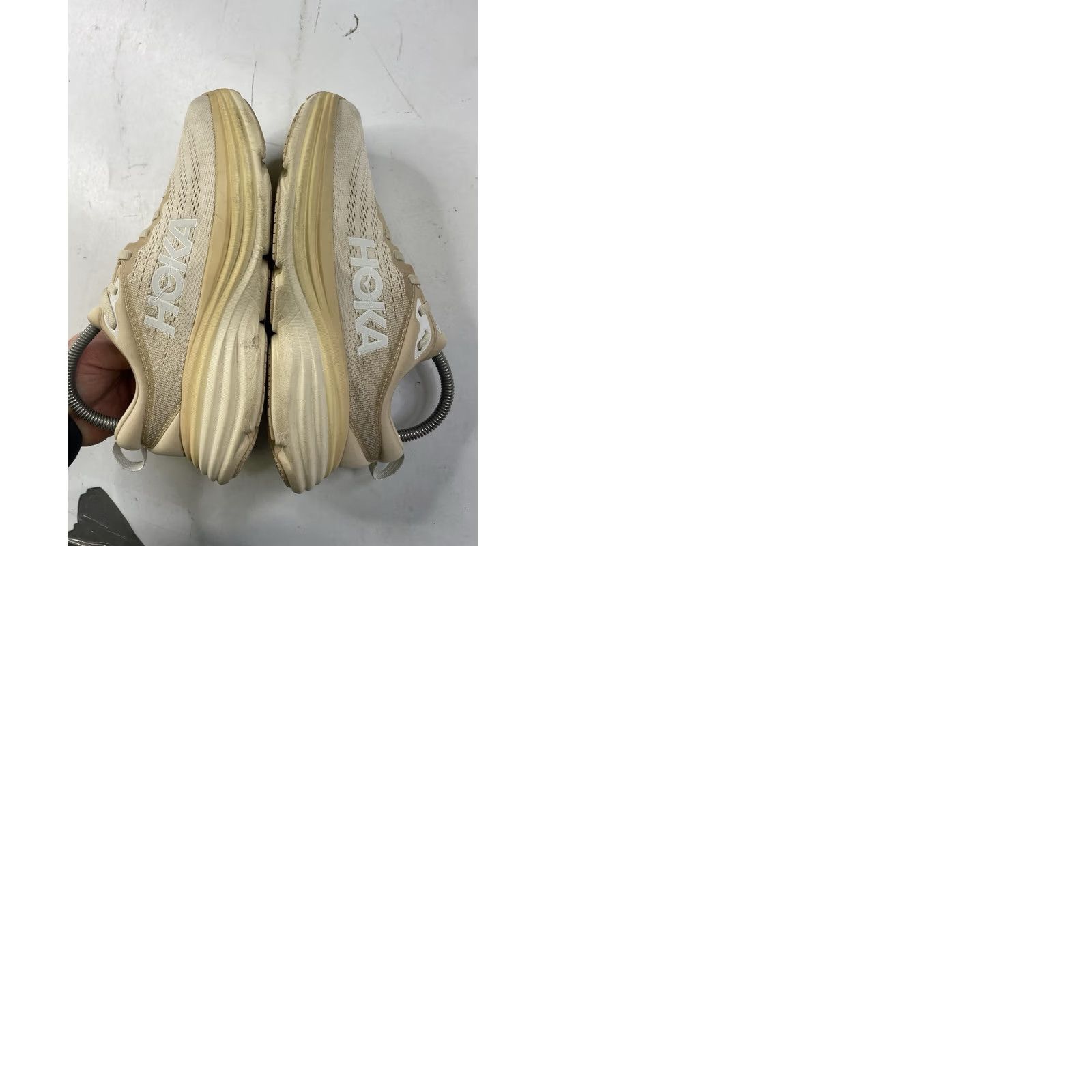 Vintage Hoka One One Bondi 8 Running Sneakers Shift Sand/eggnog Womens 7.5B Size US 8 / IT 38 - 9 Thumbnail