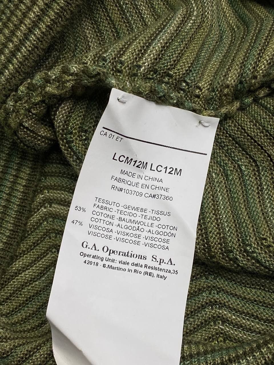 Armani Collezioni Armani Collezioni V-Neck Missoni Style Knit Sweater Size US M / EU 48-50 / 2 - 12 Thumbnail