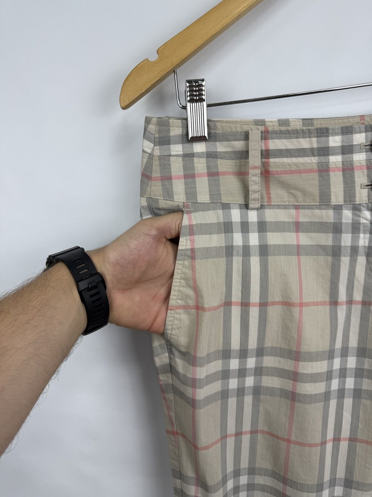 Burberry 🇬🇧 Vintage Barberry Brit Nova Check Women Pants Rare Retro Size 30" / US 8 / IT 44 - 4 Thumbnail