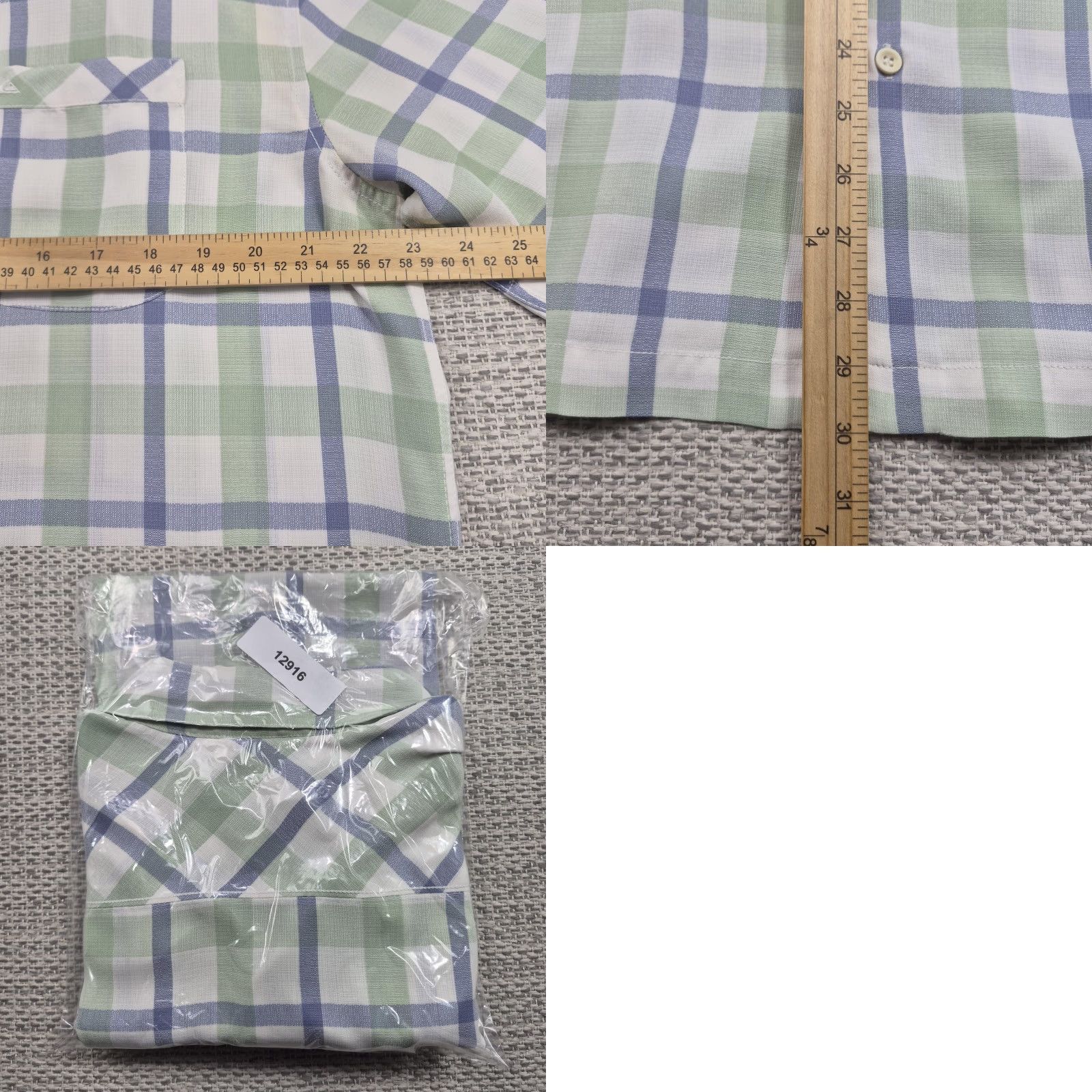 Quiksilver Quiksilver Waterman Shirt Mens Large Green Plaid Short Sleeve Button Up Casual Size US L / EU 52-54 / 3 - 9 Thumbnail