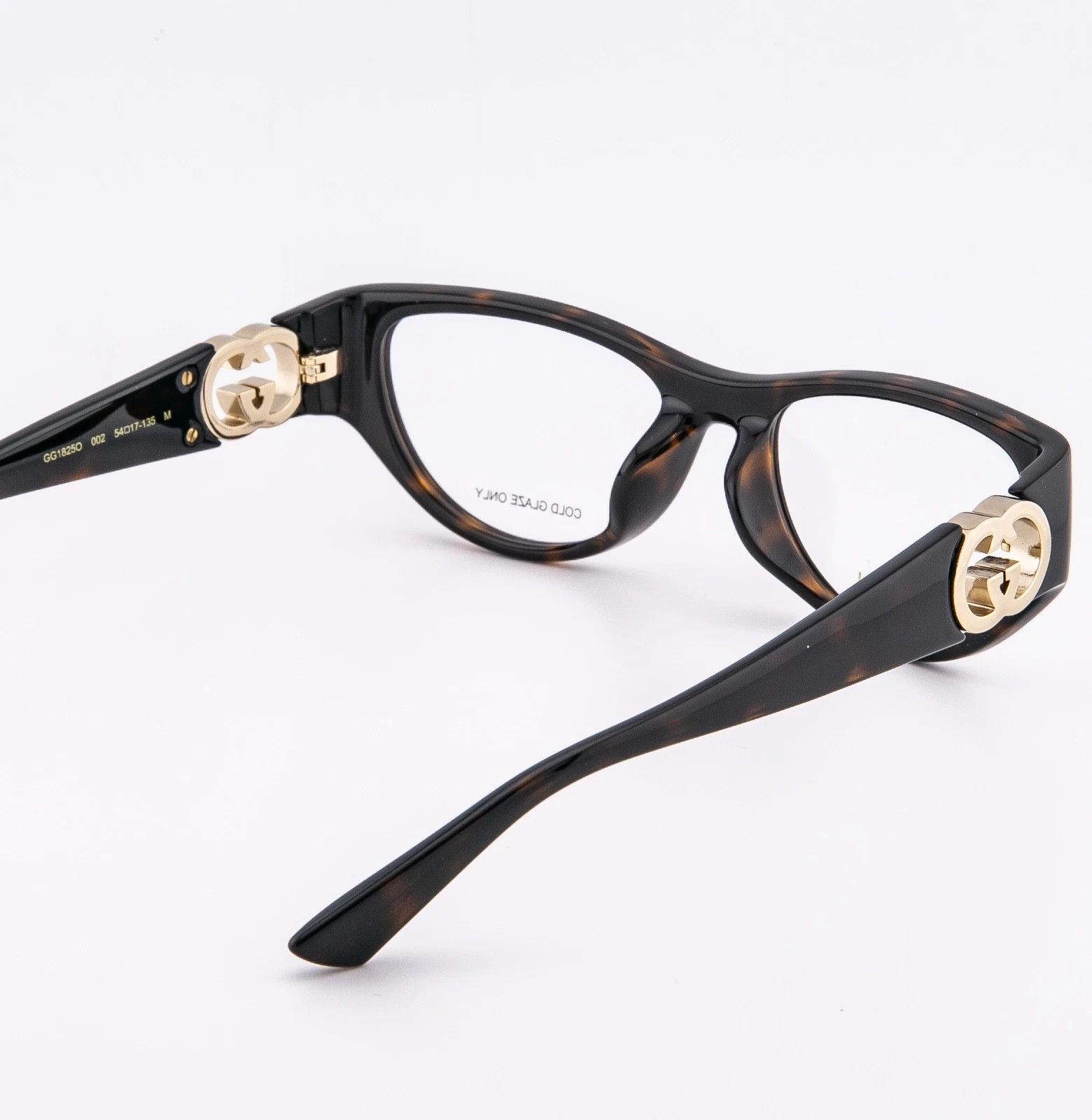 Gucci GUCCI GG1825O 1825 Brown GG Logo Unisex Eyeglasses 002 Size ONE SIZE - 7 Thumbnail