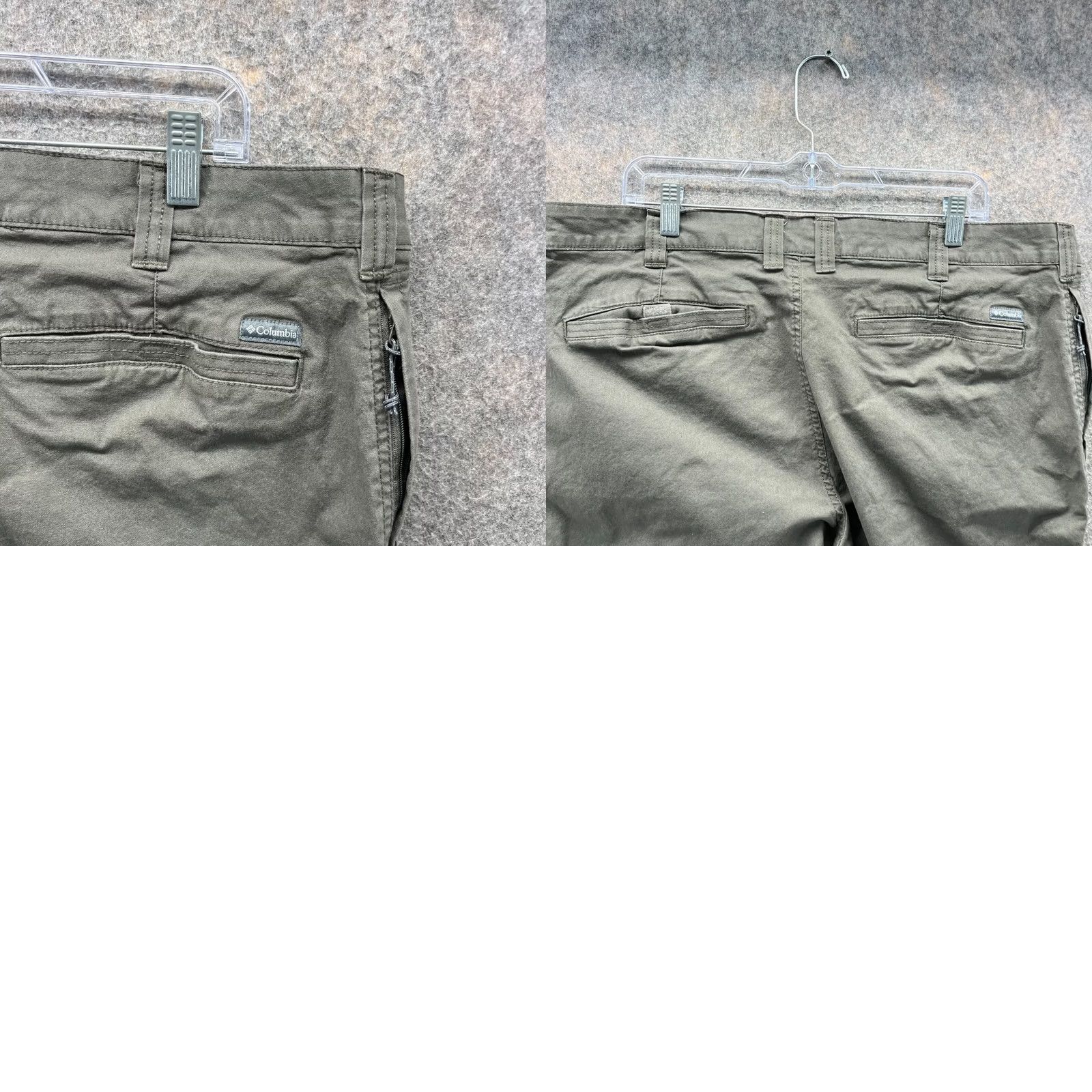 Vintage Columbia Pants Mens 40x32 Regular Khaki Chino Flat Front Straight Inseam 32 Beige Size US 40 / EU 56 - 9 Thumbnail