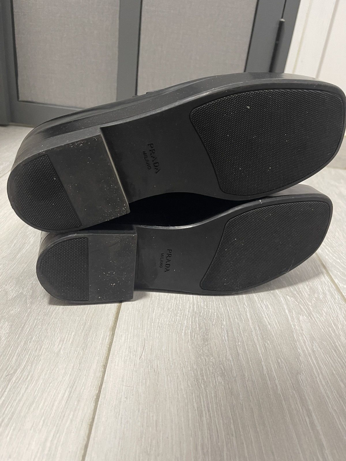 Prada Prada Logo Square Toe Loafers Size US 8 / EU 41 - 7 Thumbnail