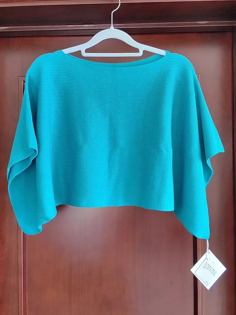 Issey Miyake Issey Miyake size:2 Lake green knitted seamless pullover t Size XS / US 0-2 / IT 36-38 - 1 Thumbnail