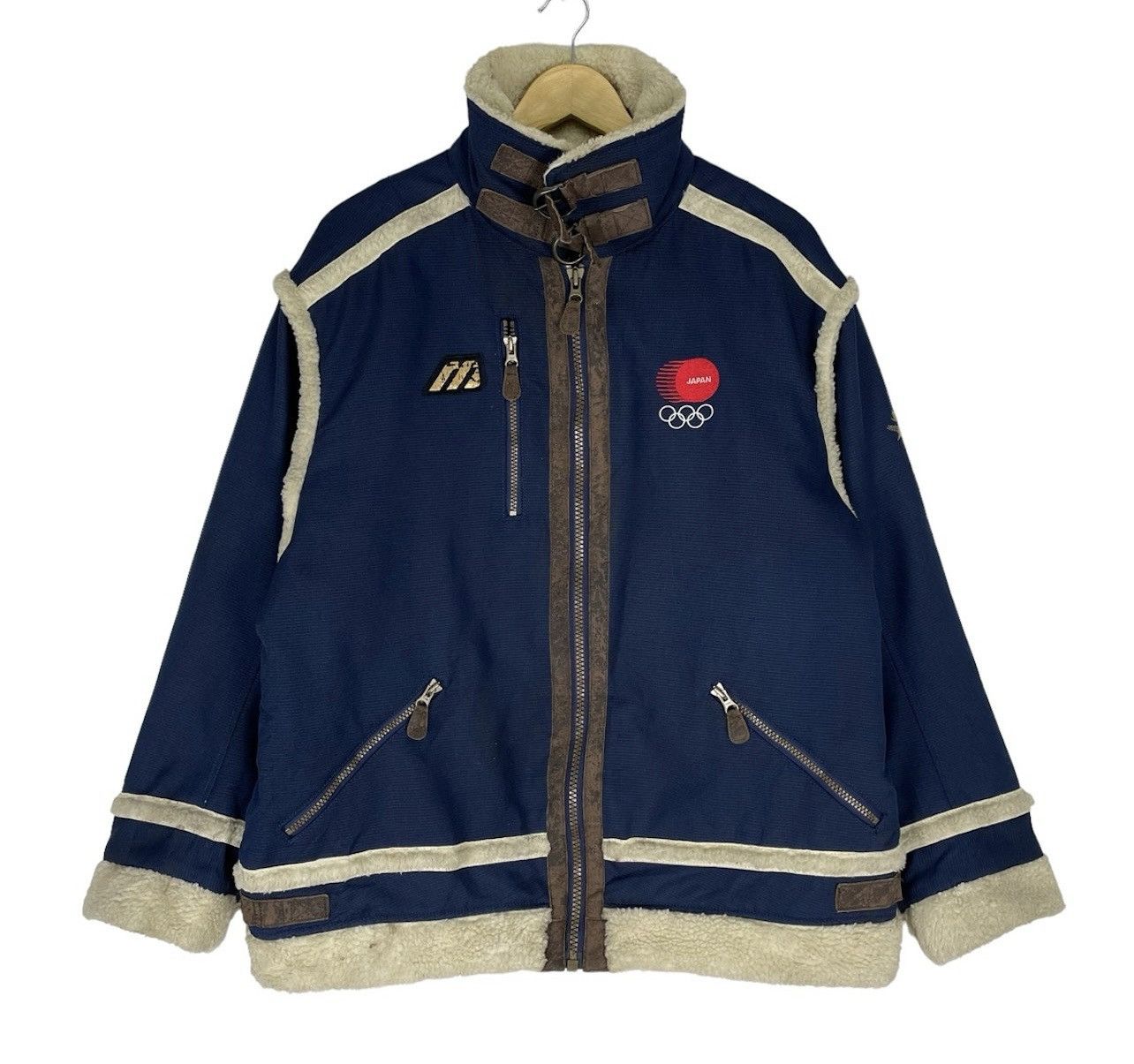 Mizuno ☀️NAGANO JAPAN OLYMPIC 1998 WINTER SHERPA JACKET Size US M / EU 48-50 / 2 - 2 Thumbnail