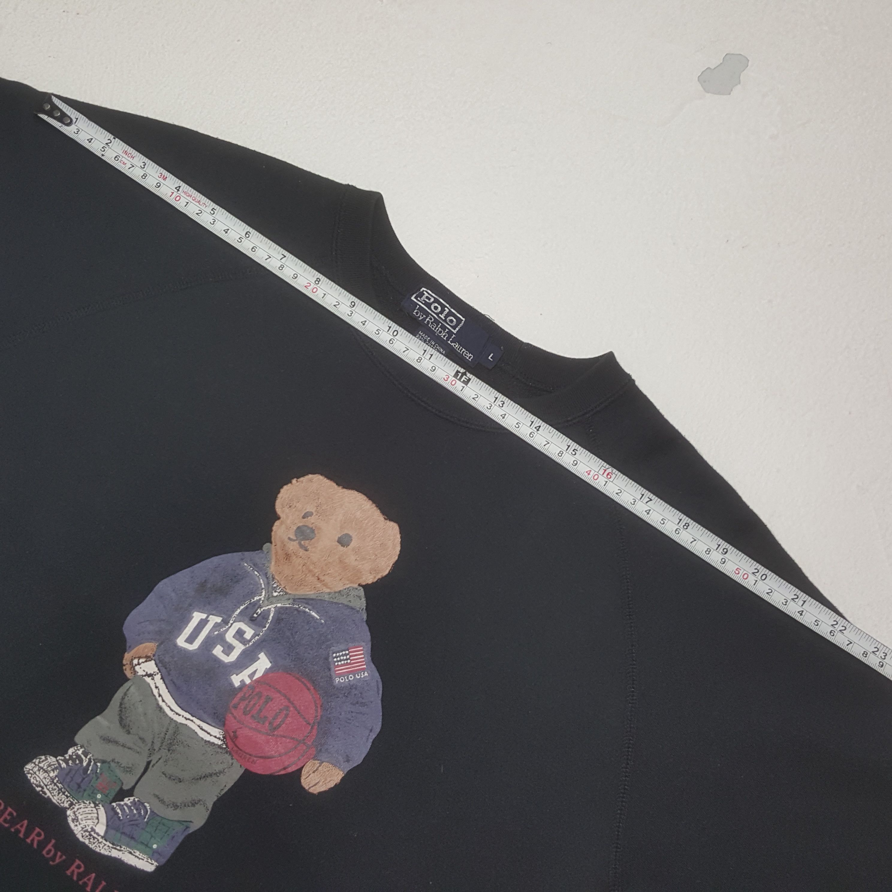Polo Ralph Lauren × Vintage Vintage Polo Bear By Ralph Lauren Sweatshirt Size US L / EU 52-54 / 3 - 5 Thumbnail