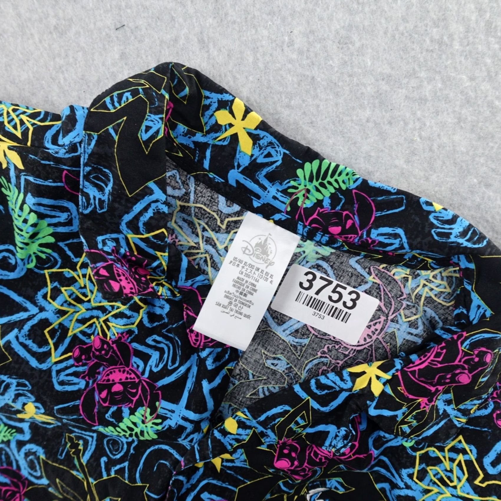 Disney Disney Parks Shirt Adult XL Hawaiian Stitch Button-Up Camp Multicolor Short Sleeve 90s Theme Mens Size US XL / EU 56 / 4 - 4 Thumbnail