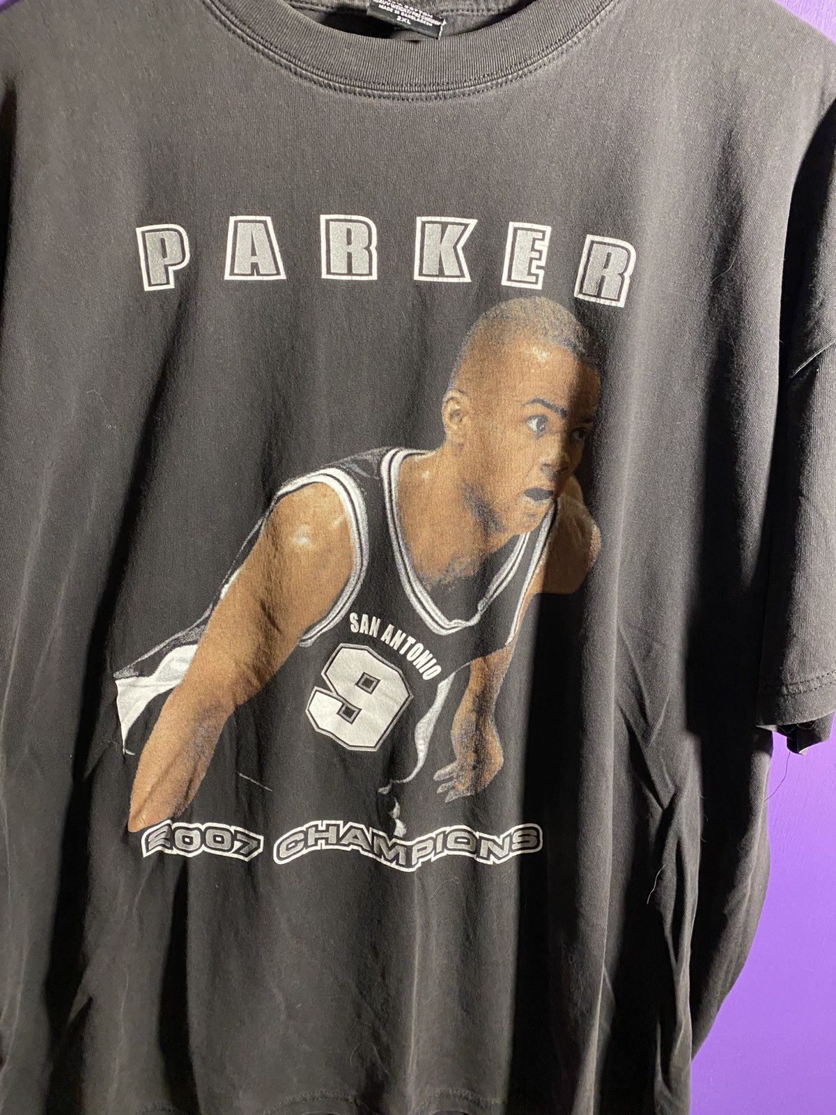 NBA Vintage 2007 NBA San Antonio spurs tony parker player tee Size US XXL / EU 58 / 5 - 3 Thumbnail