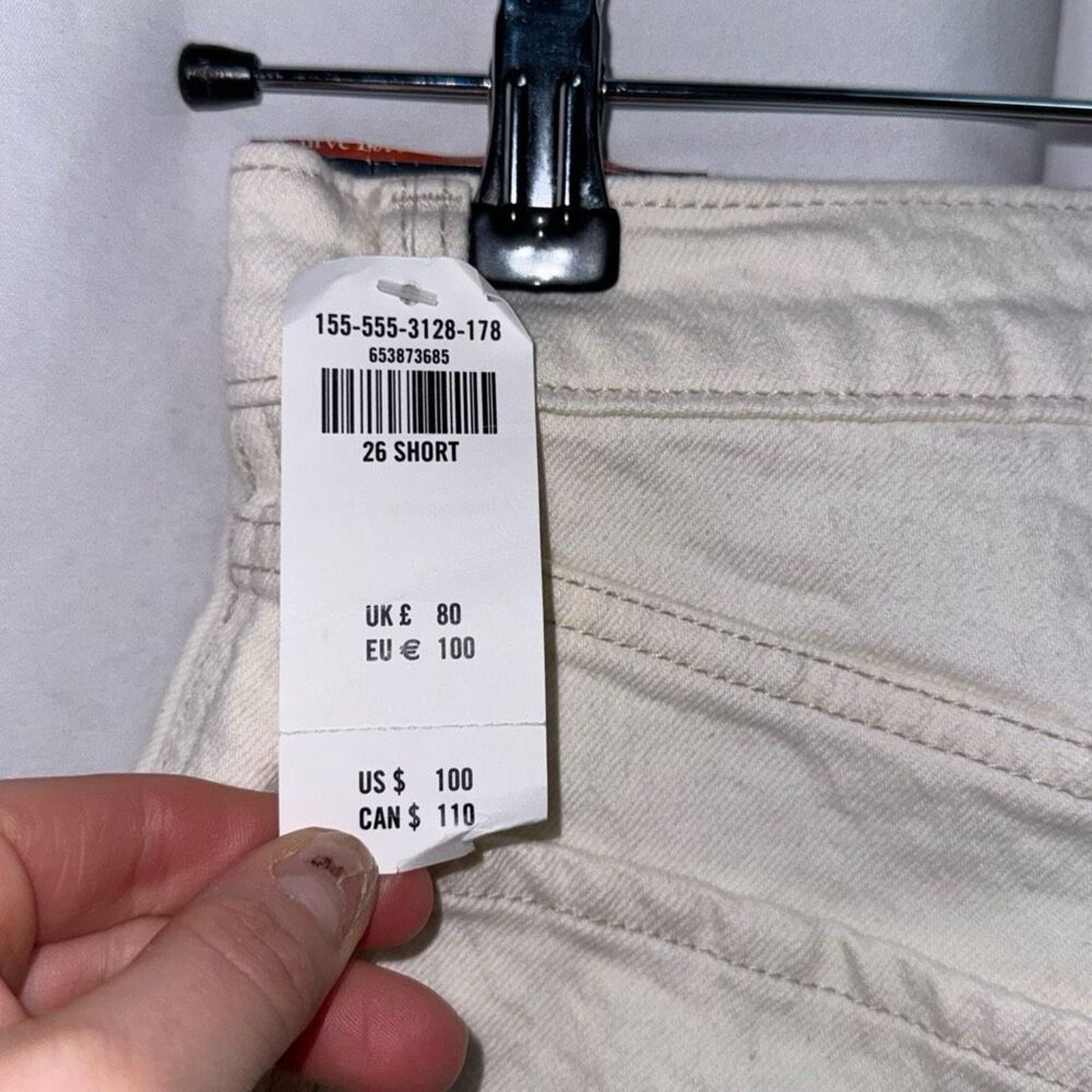 Abercrombie & Fitch AF Straight Leg High Rise Curve Love Jeans | Sz 26S, NWT Size 26" / US 2 / IT 38 - 6 Thumbnail