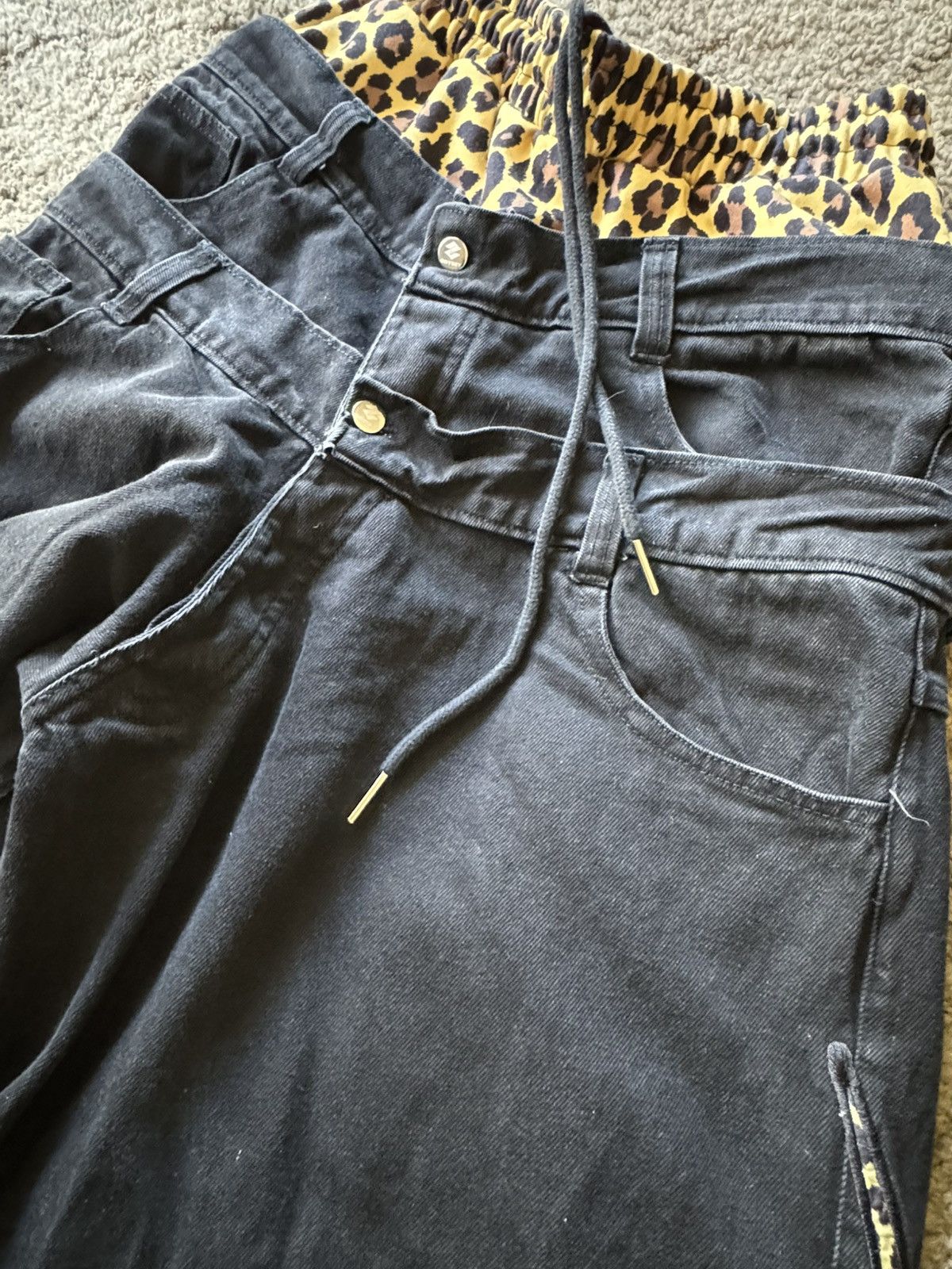 Other 2001 Odysey Triple Stacked Cheetah Denim Size 32 Size US 32 / EU 48 - 4 Thumbnail