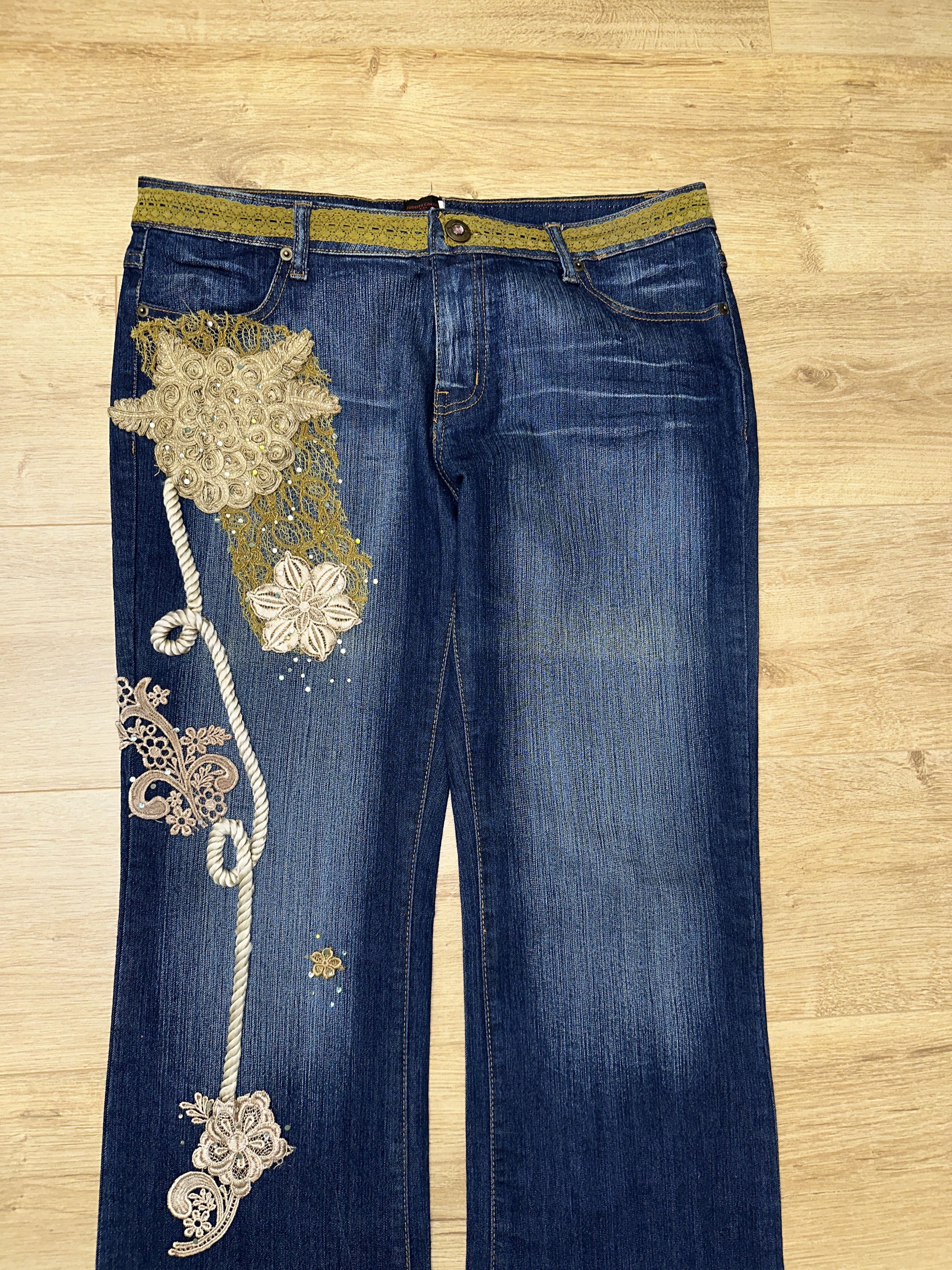 Roberto Cavalli Archive ROBERTO CAVALLI Y2K Embroidered Bootcut Jeans 48 IT Size US 32 / EU 48 - 6 Thumbnail