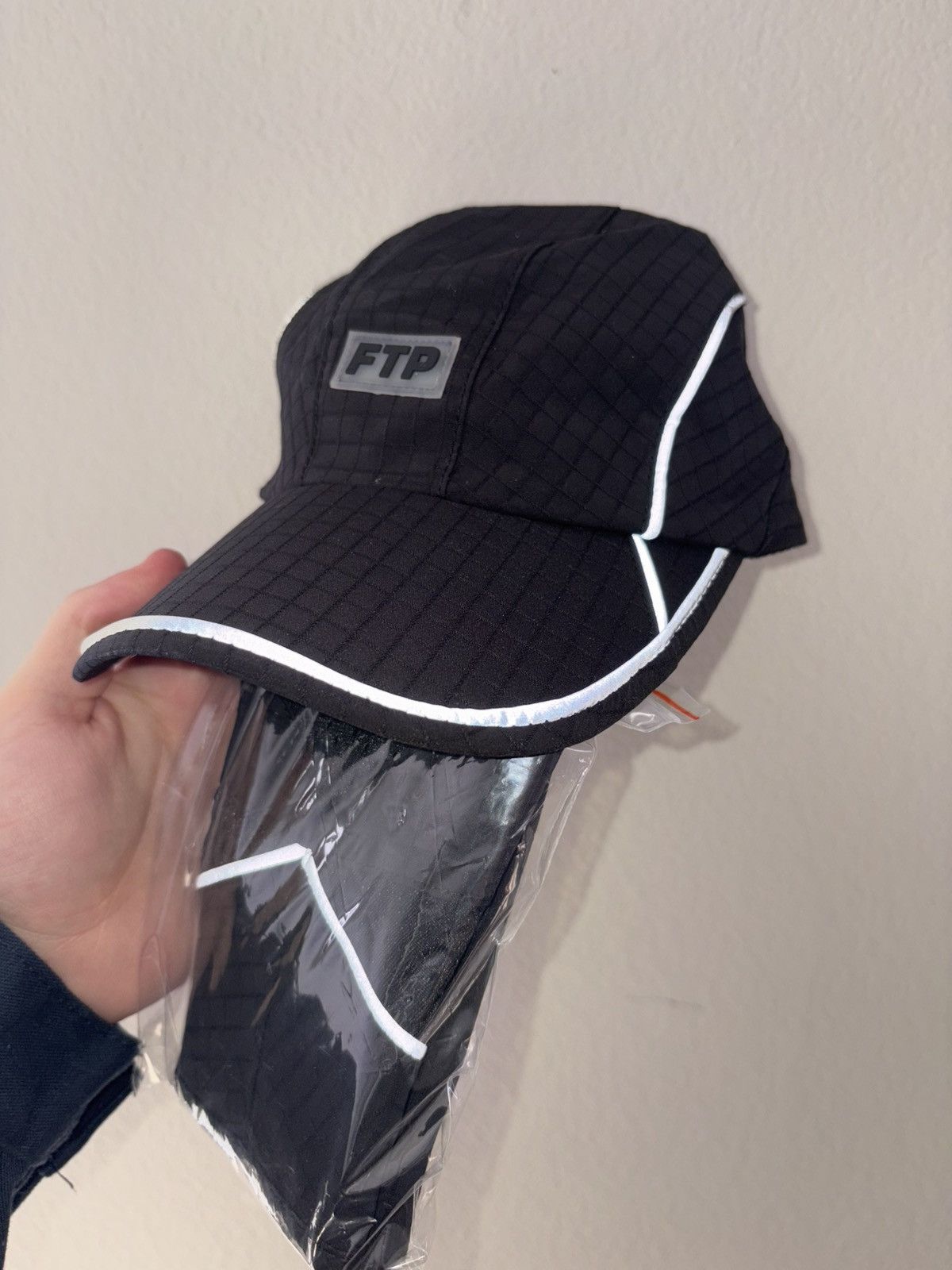 Fuck The Population FTP piping facemask running hat black Size ONE SIZE - 1 Thumbnail