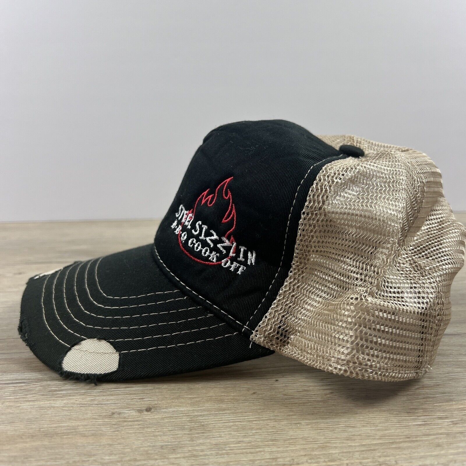 Other Steel Sizzlin BBQ Hat Snapback Hat Black Adjustable Hat Adul Size ONE SIZE - 6 Thumbnail