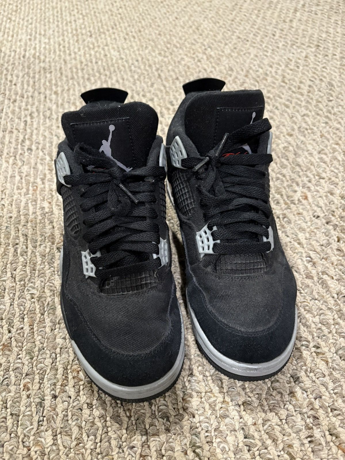 Jordan Brand Black canvas jordan 4 Size US 8.5 / EU 41-42 - 4 Thumbnail