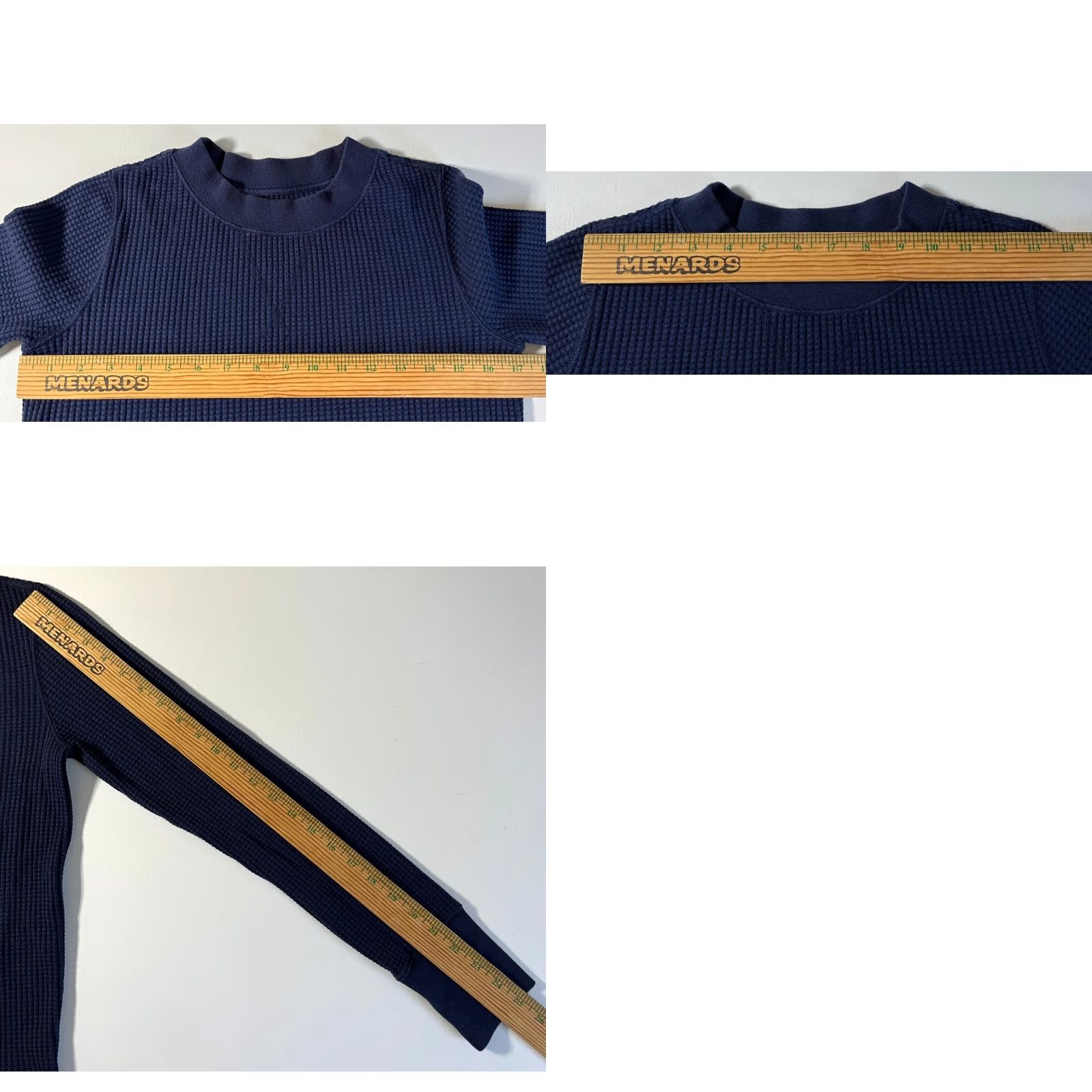 Faherty Faherty Women's Waffle Yule Crew Shirt in Midnight Blue S Navy Crew Neck Pullover Thermal Casual Basic Classic 90s Mens Womens Girls Boys Size S / US 4 / IT 40 - 9 Thumbnail