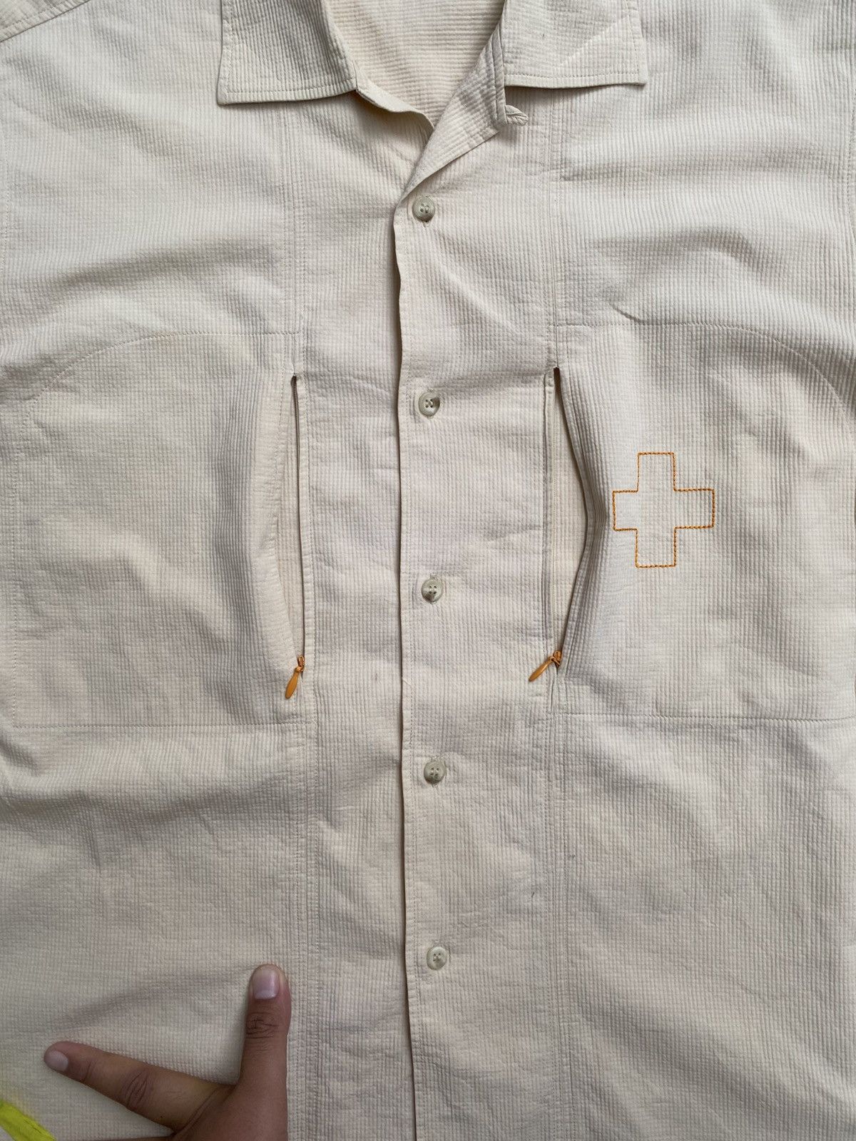 Jean Charles De Castelbajac Jean Charles de Castelbajac Sport Beige Utility Shirt Size US L / EU 52-54 / 3 - 8 Thumbnail