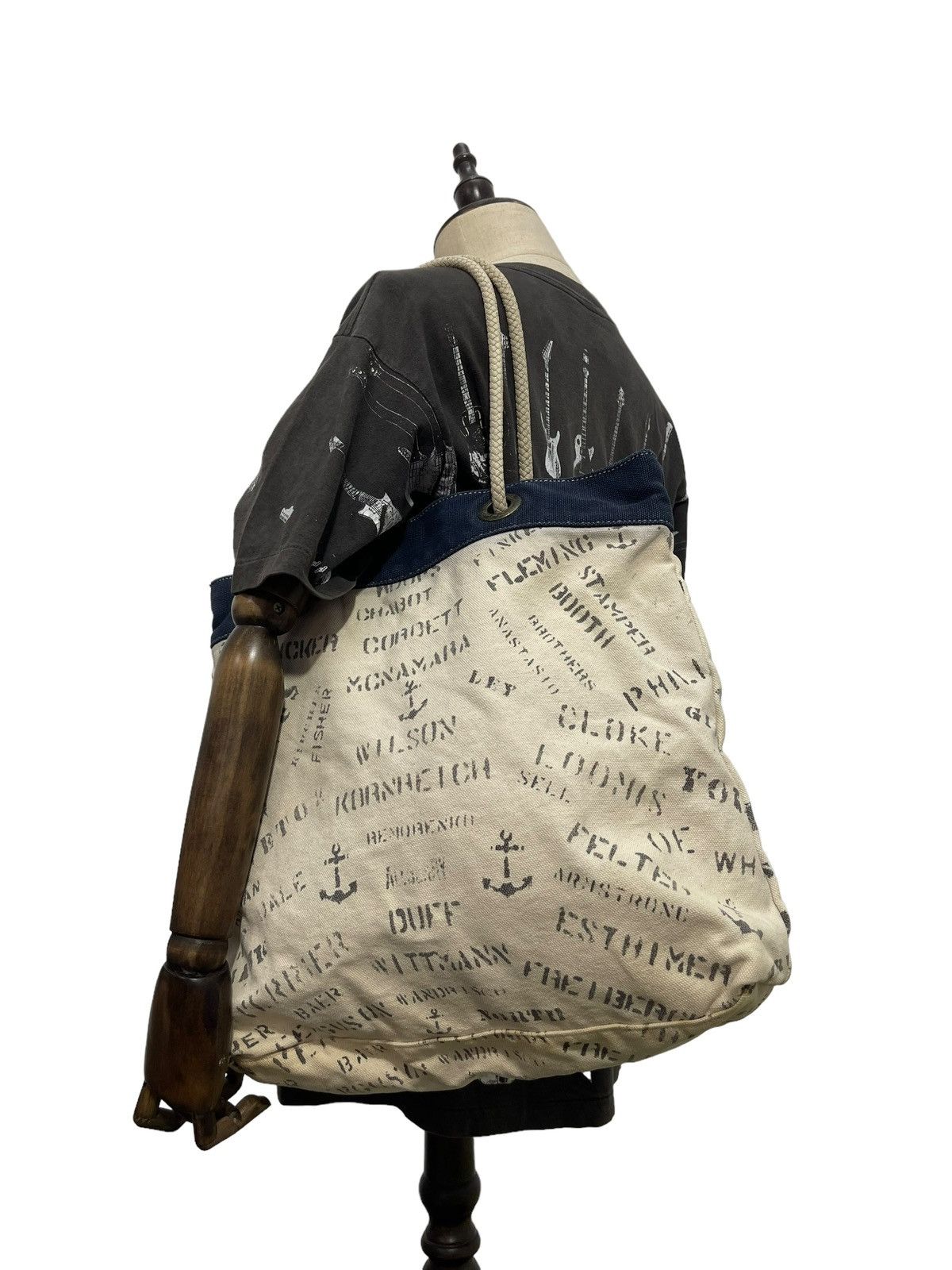 Polo Ralph Lauren x Ralph Lauren Double Rl Ralph Laurent Cotton Canvas Rrl Tote Bag 3 in White