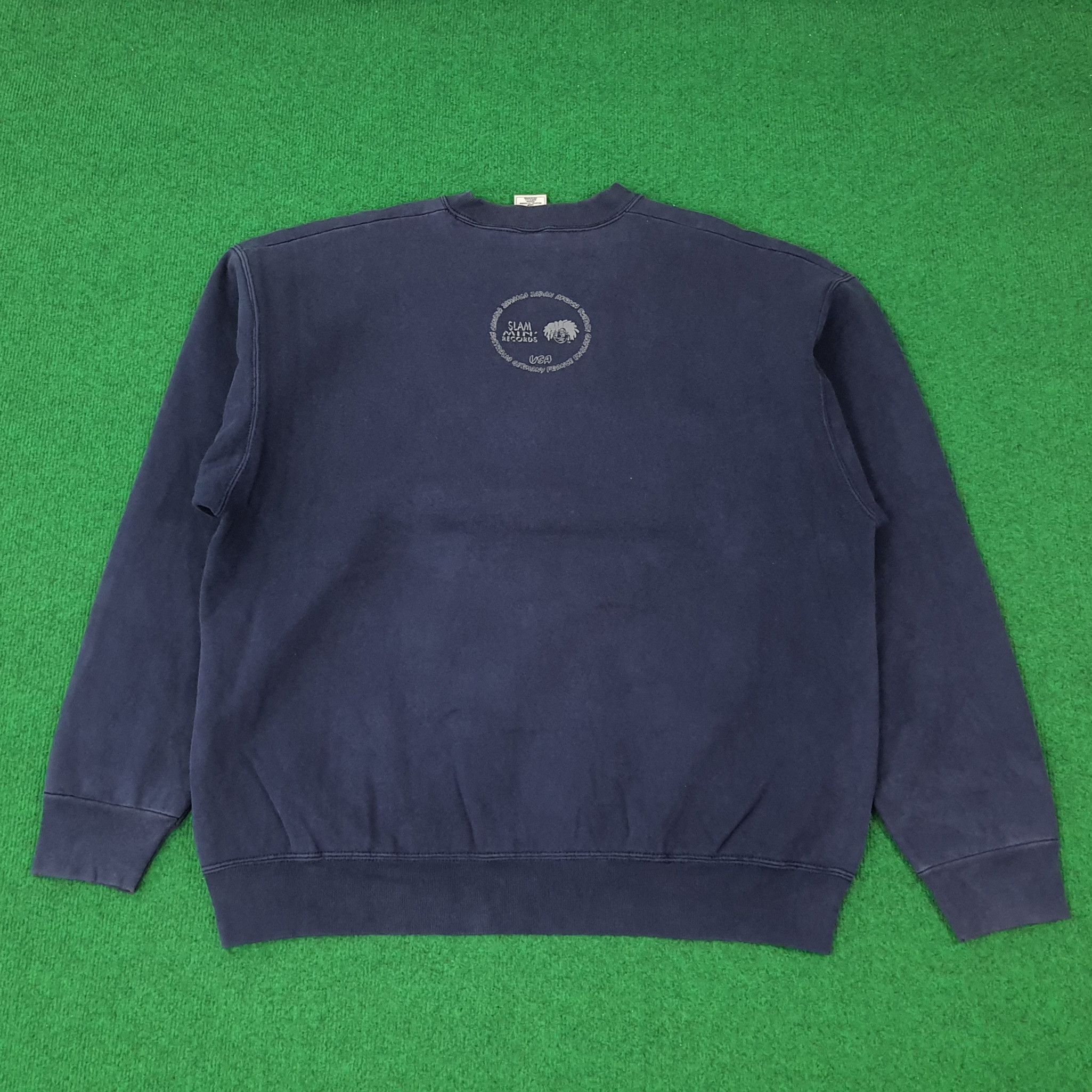 Vintage Vintage Slammin' Records New York Sweatshirt C221N22 Size US XL / EU 56 / 4 - 3 Thumbnail