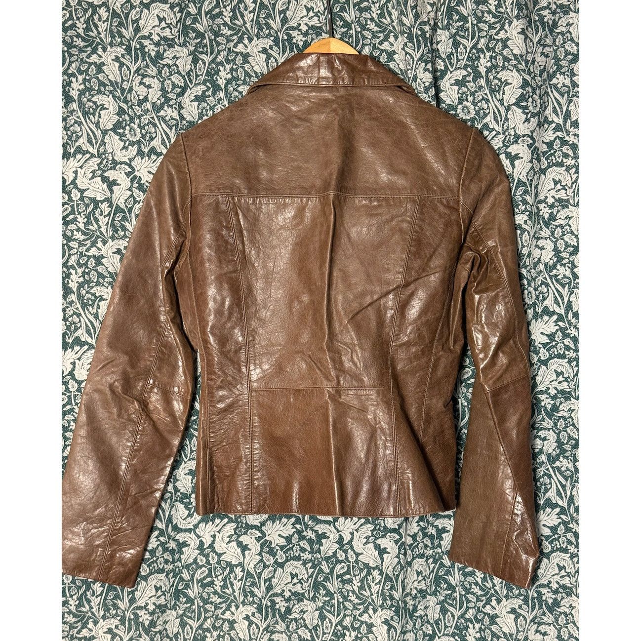 Wilsons Leather Vintage Brown Wilsons 100% Leather Maxima Fitted 90s Y2K 70s Size XS / US 0-2 / IT 36-38 - 8 Thumbnail