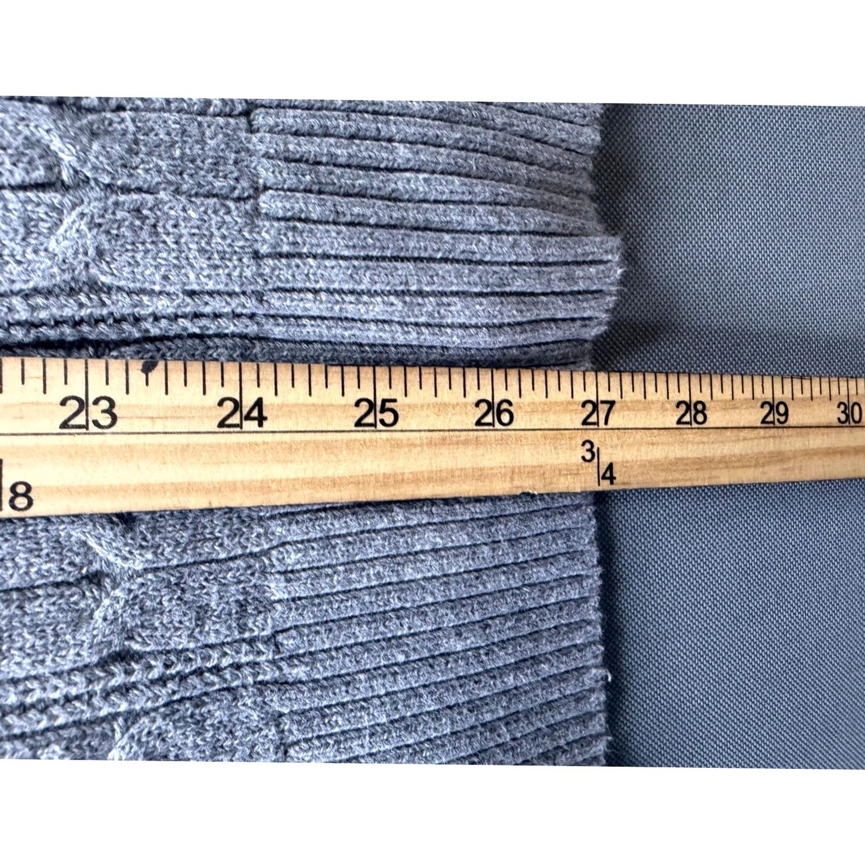 Vintage St. John's Bay Sweater Womens Gray Cable Knit V-Neck Pullover 3X Size XXL / US 16-18 / IT 52-54 - 6 Thumbnail