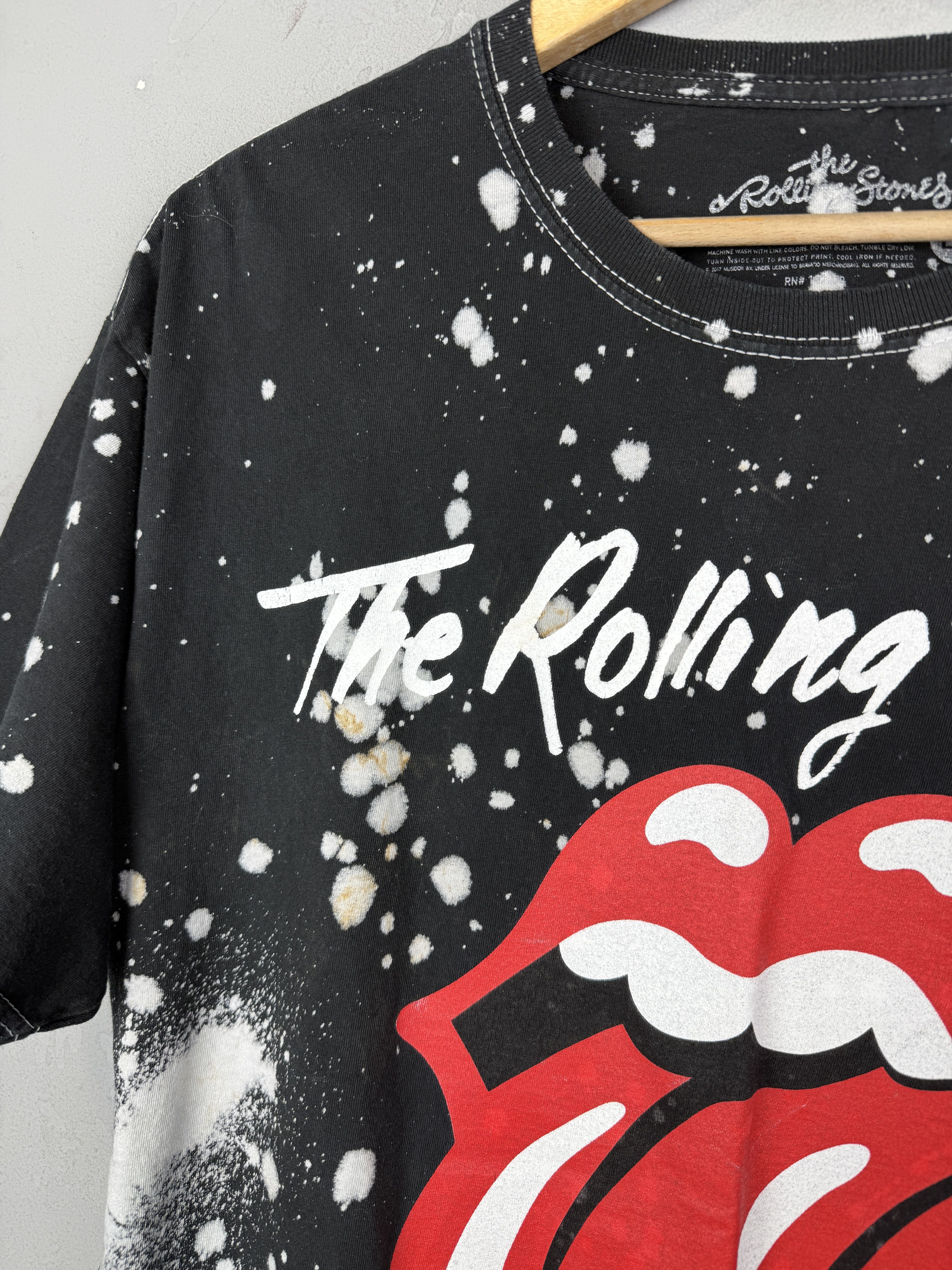 Band Tees × Vintage The Rolling Stones T Shirt Tie Dye Black Streetwear Size US L / EU 52-54 / 3 - 5 Thumbnail