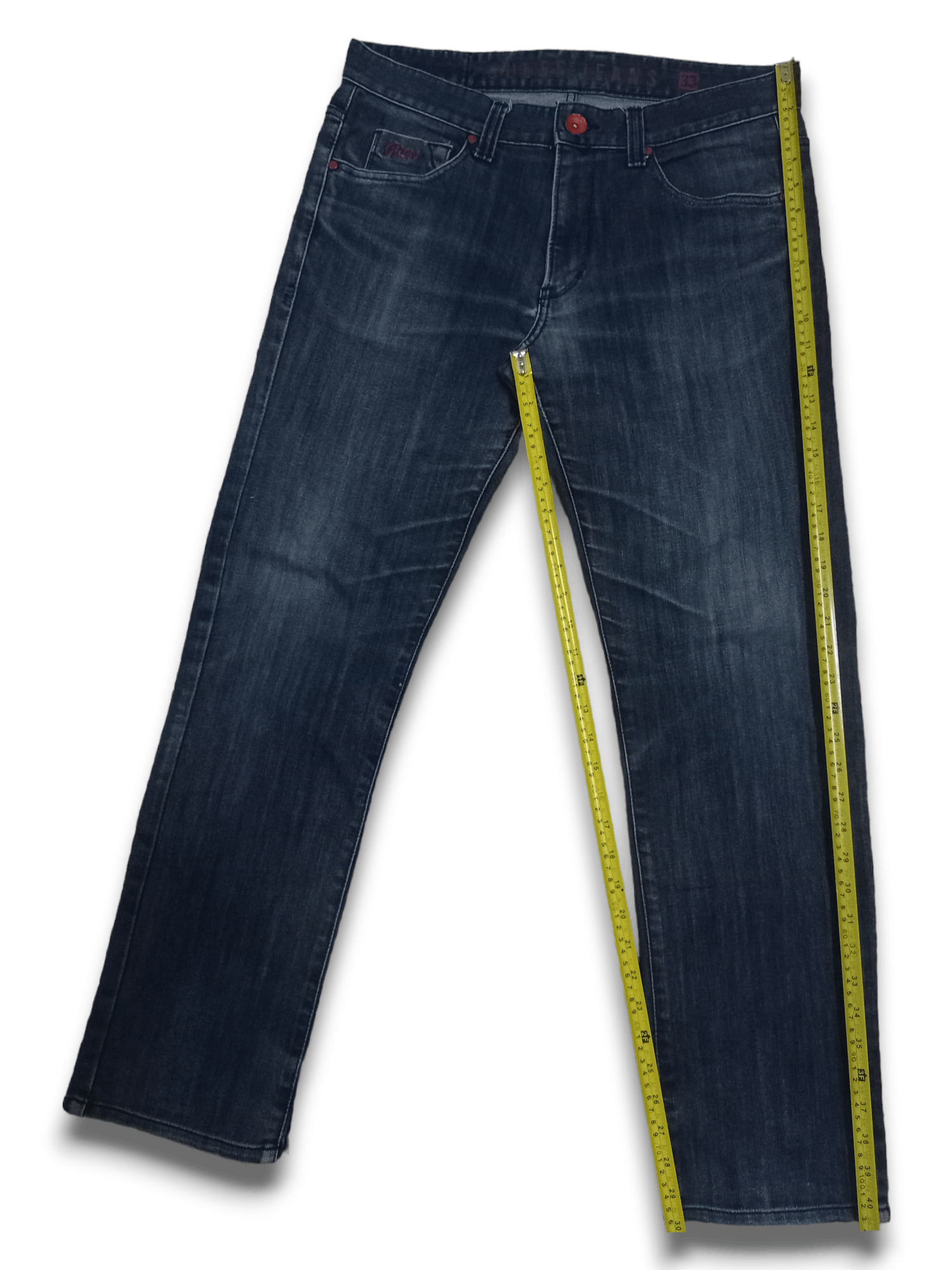 Guess Vintage Guess Dark Blue Wash Loose Straight Jeans 34x30 Size US 34 / EU 50 - 12 Thumbnail