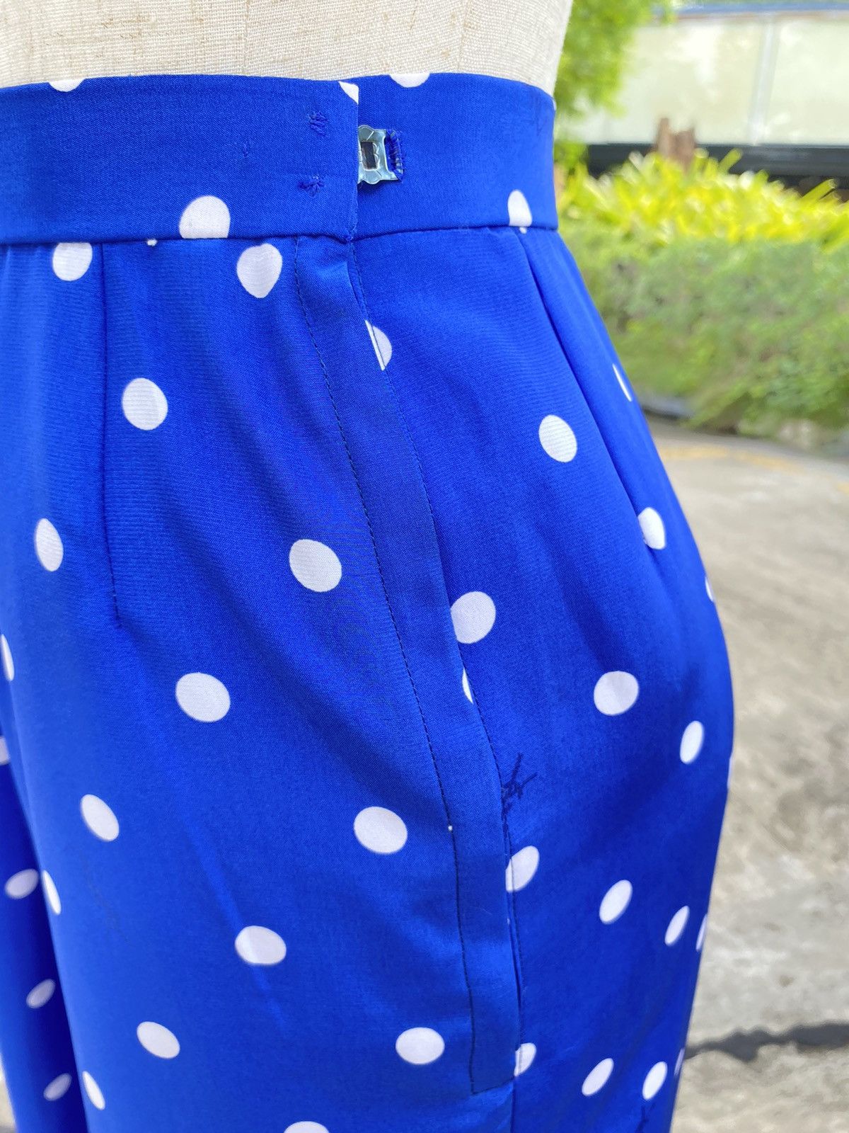 Yves Saint Laurent YSL vintage polka dot skirt