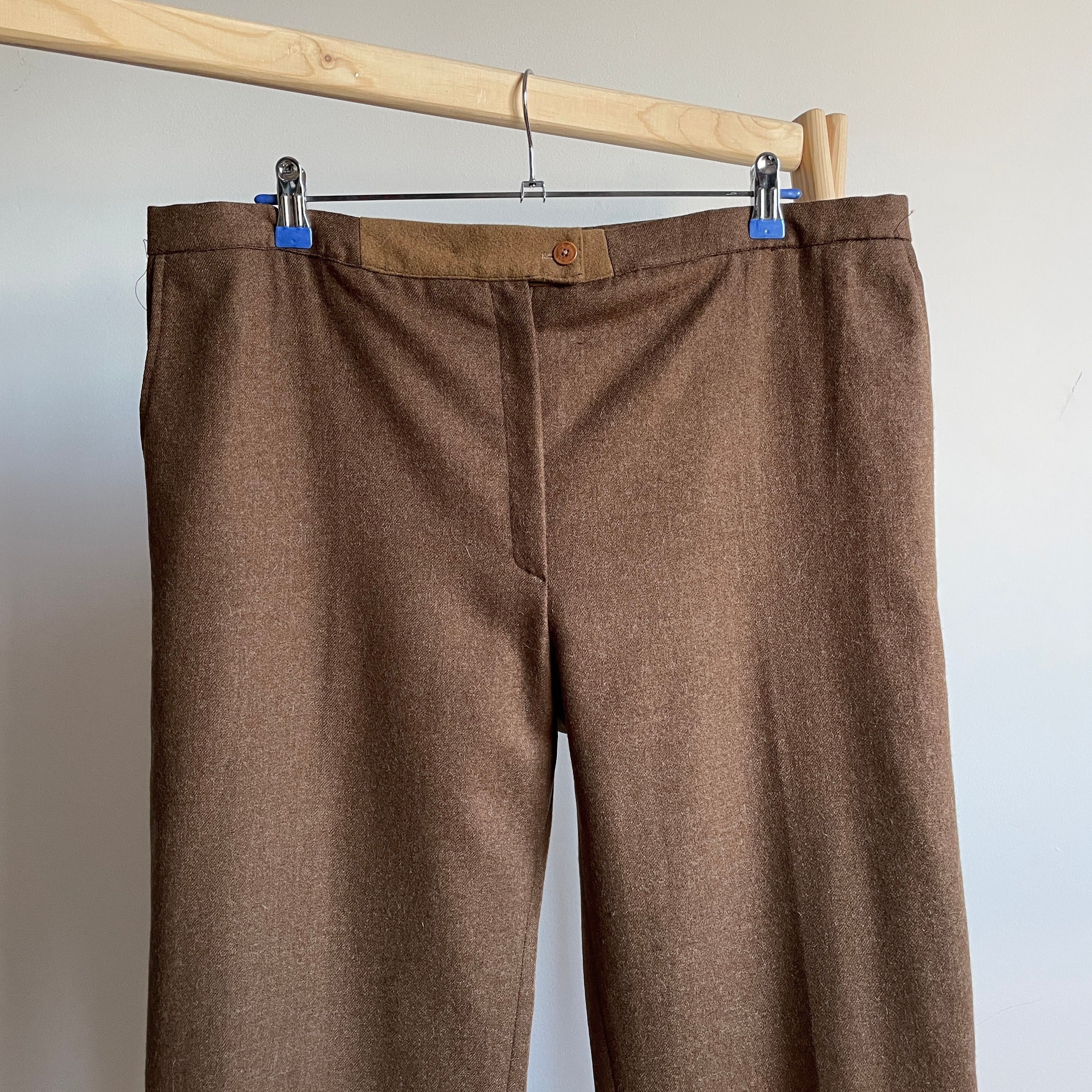 Celine Celine Paris Soria Womens Vintage 80's Wool Trousers Size 38 Size 38" / US 16 / IT 52 - 3 Thumbnail