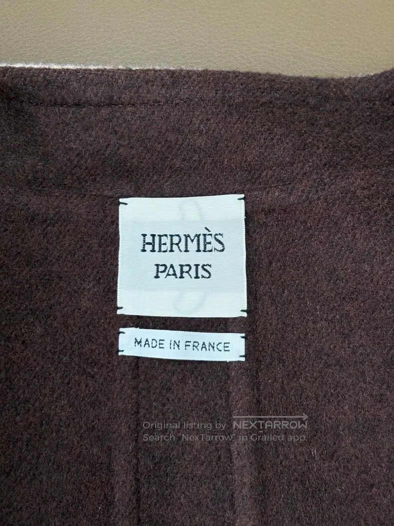 Hermes Hermes Gentle temperament double-sided 100% cashmere overs Size XS / US 0-2 / IT 36-38 - 6 Thumbnail