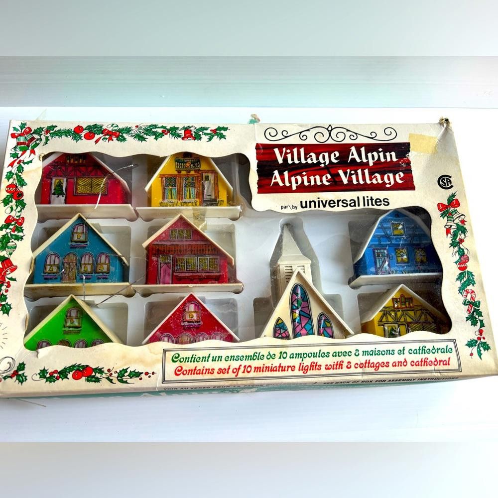 Designer Vintage Alpine Village Set (Missing Lights) Size ONE SIZE - 1 Thumbnail