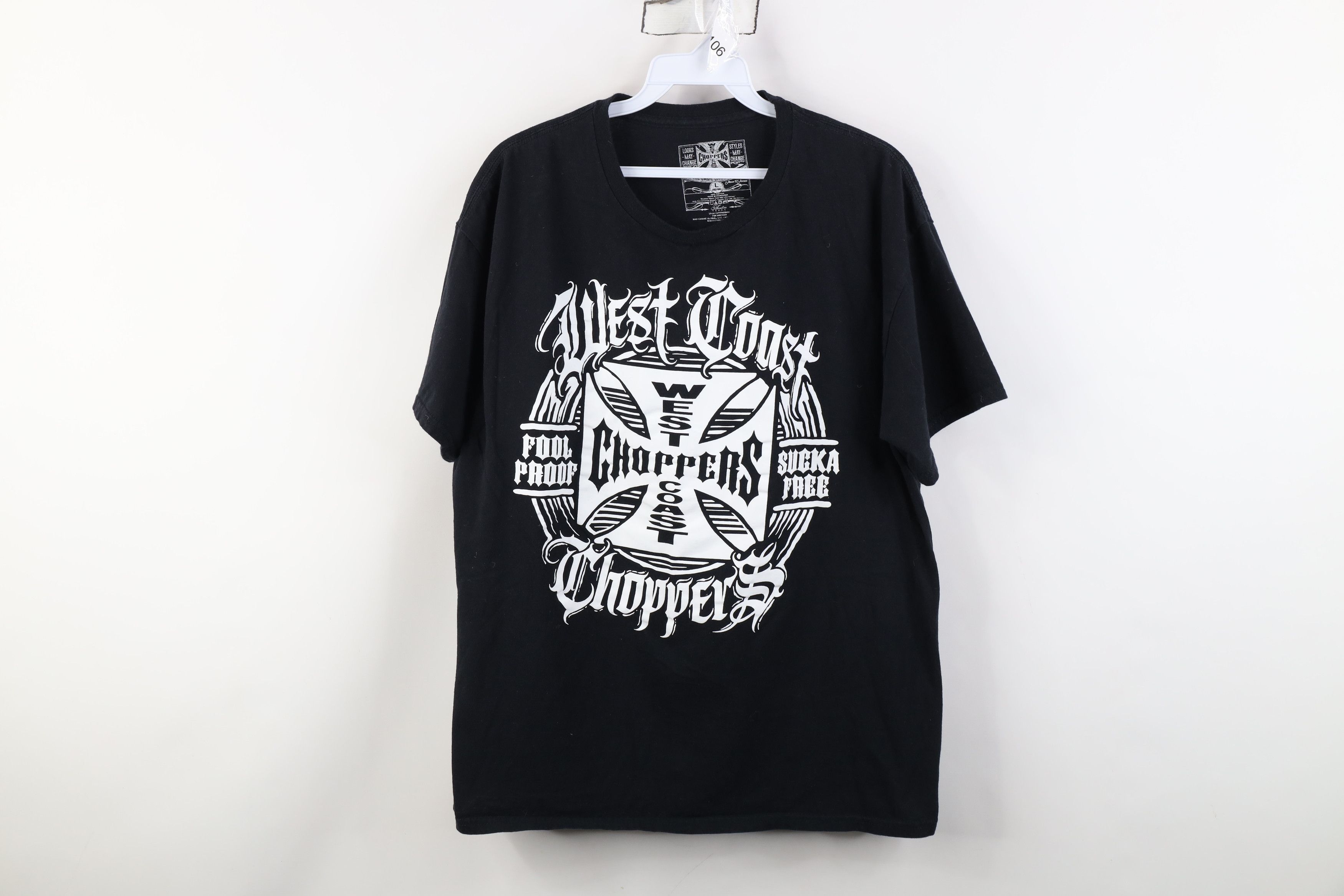 West Coast Choppers Vintage Y2K West Coast Choppers Spell Out Motorcycle T-Shirt Size US L / EU 52-54 / 3 - 1 Thumbnail