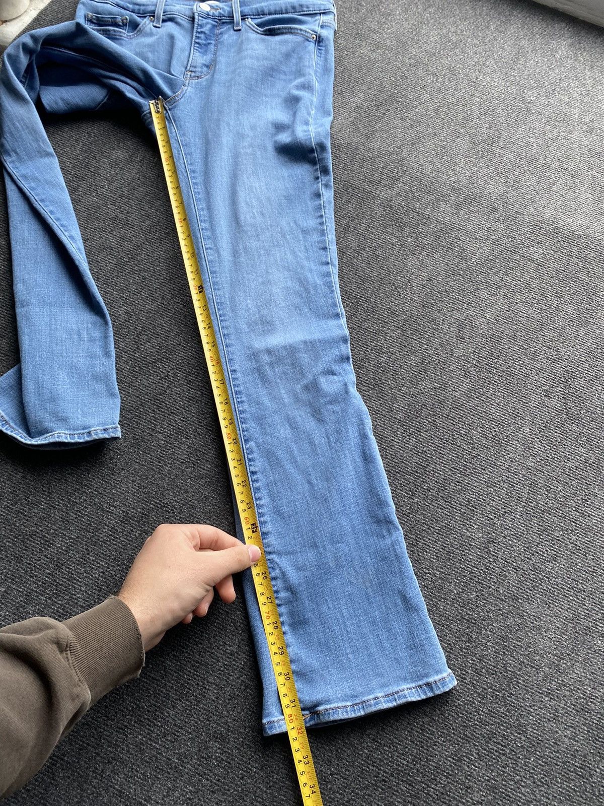 Levi's 🔥Levis 315 Shaping Bootcut 29 Jeans women sexy alt goth Size 29" - 8 Thumbnail