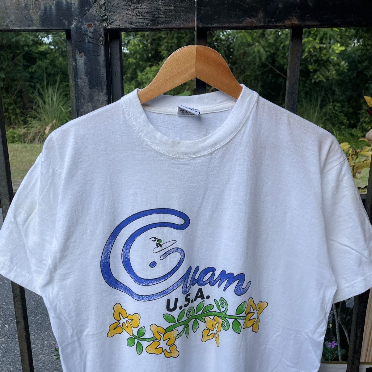 Other 🔥Vintage 90s GUAM USA Big Surf Logo Surf Skate Tee Size US L / EU 52-54 / 3 - 3 Thumbnail