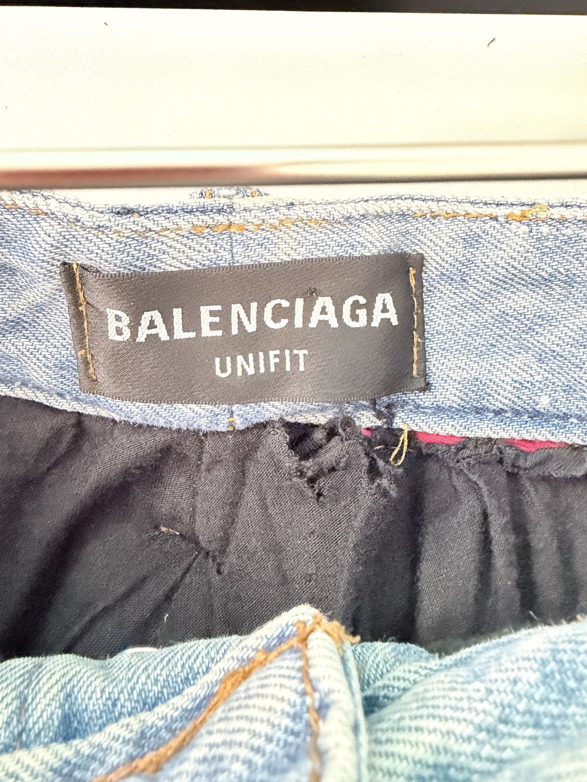 Balenciaga Balenciaga Slashed Sporty B Track Hybrid Denim jeans Size US 34 / EU 50 - 5 Thumbnail