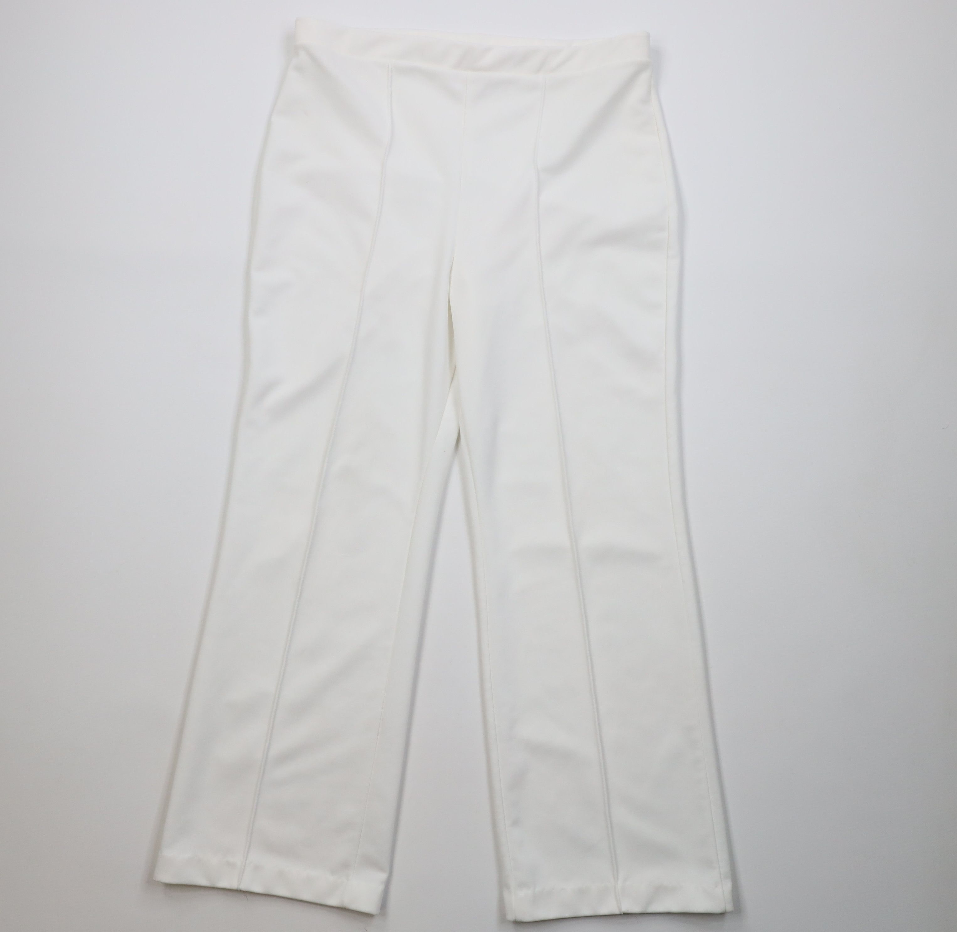 Vintage Vintage 70s Streetwear Wide Leg Bell Bottoms Pants White USA Size 38" / US 16 / IT 52 - 1 Thumbnail