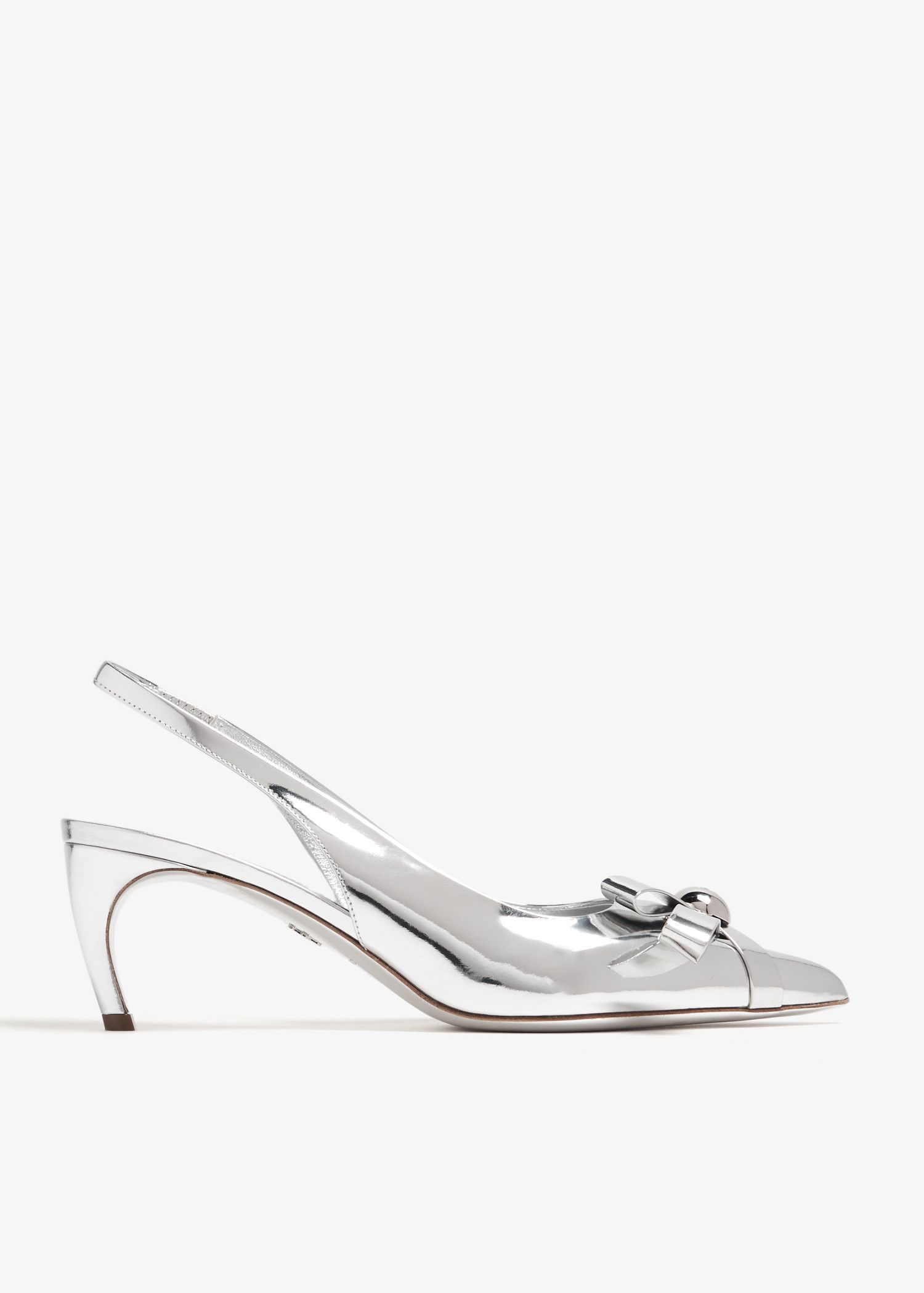 Salvatore Ferragamo o1s1rm0924 Brilda Pumps in Silver Size US 5.5 / IT 35.5 - 1 Thumbnail