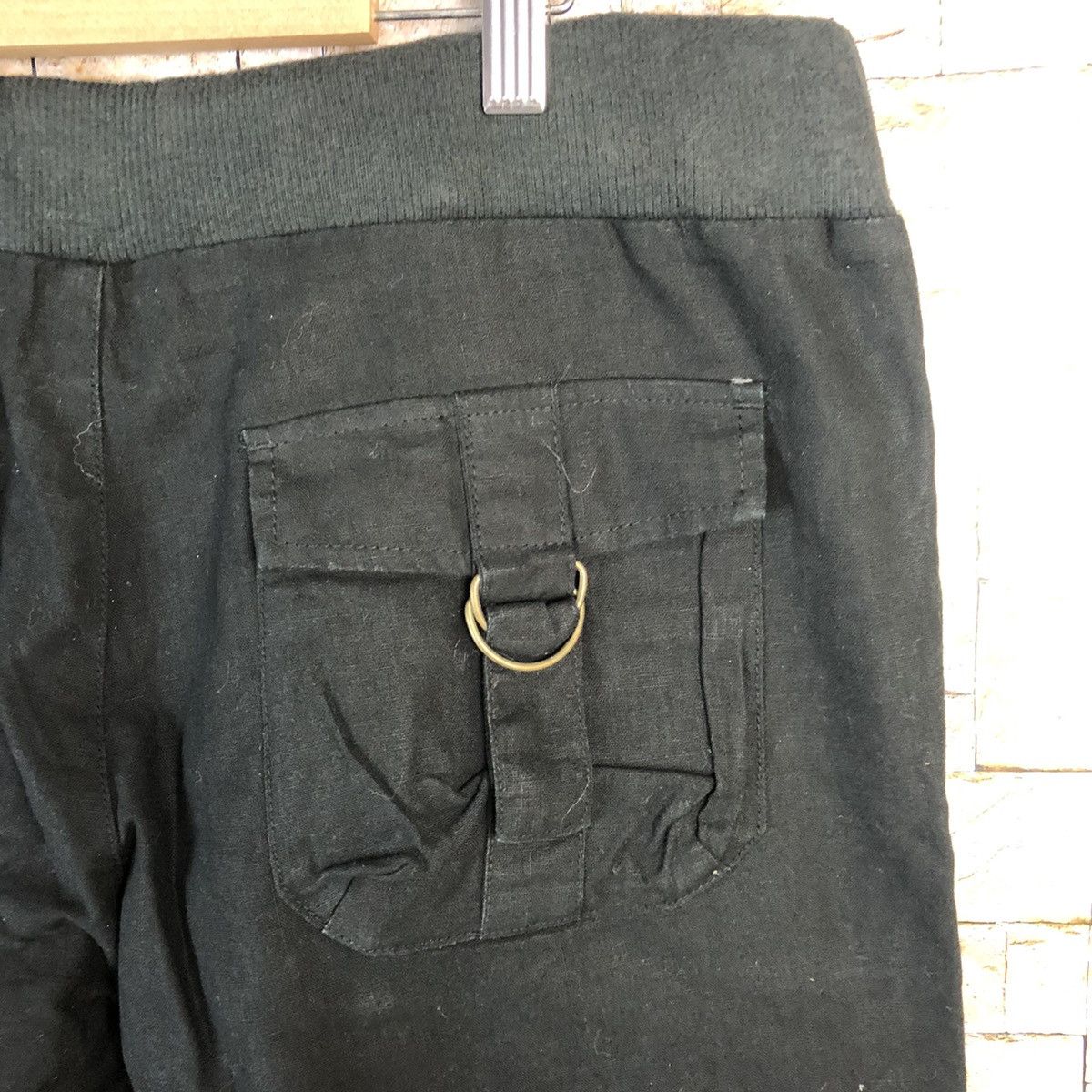 Japanese Brand Hucom Black Multipocket Cropped Pants #A378 Size 31" - 18 Thumbnail