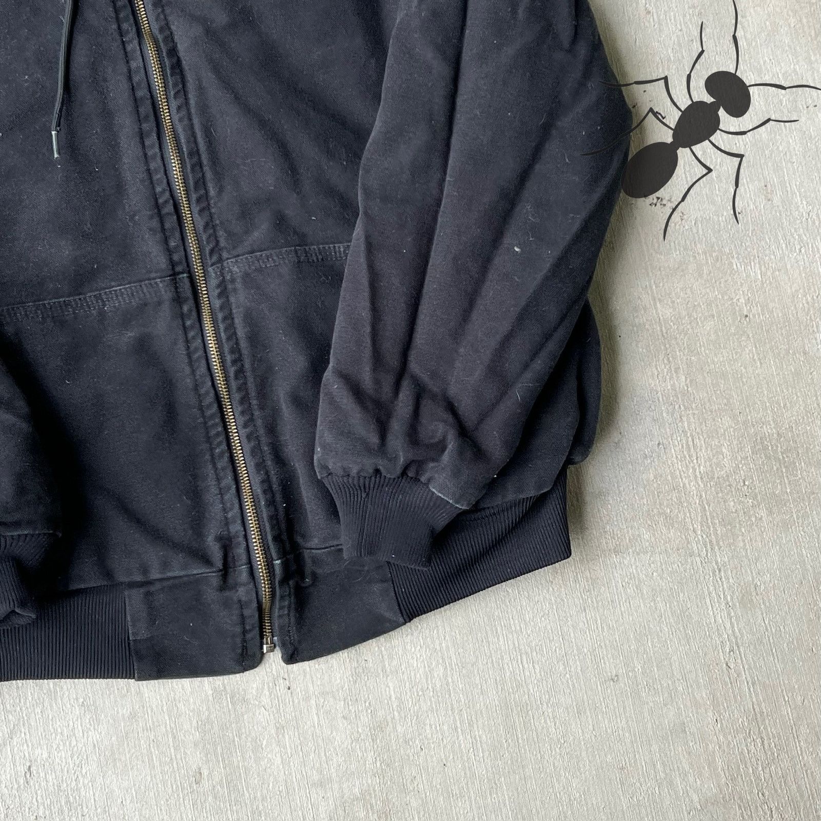 Carhartt × Vintage Carhartt WOMENS black hooded work wear jacket Size US L / EU 52-54 / 3 - 8 Thumbnail