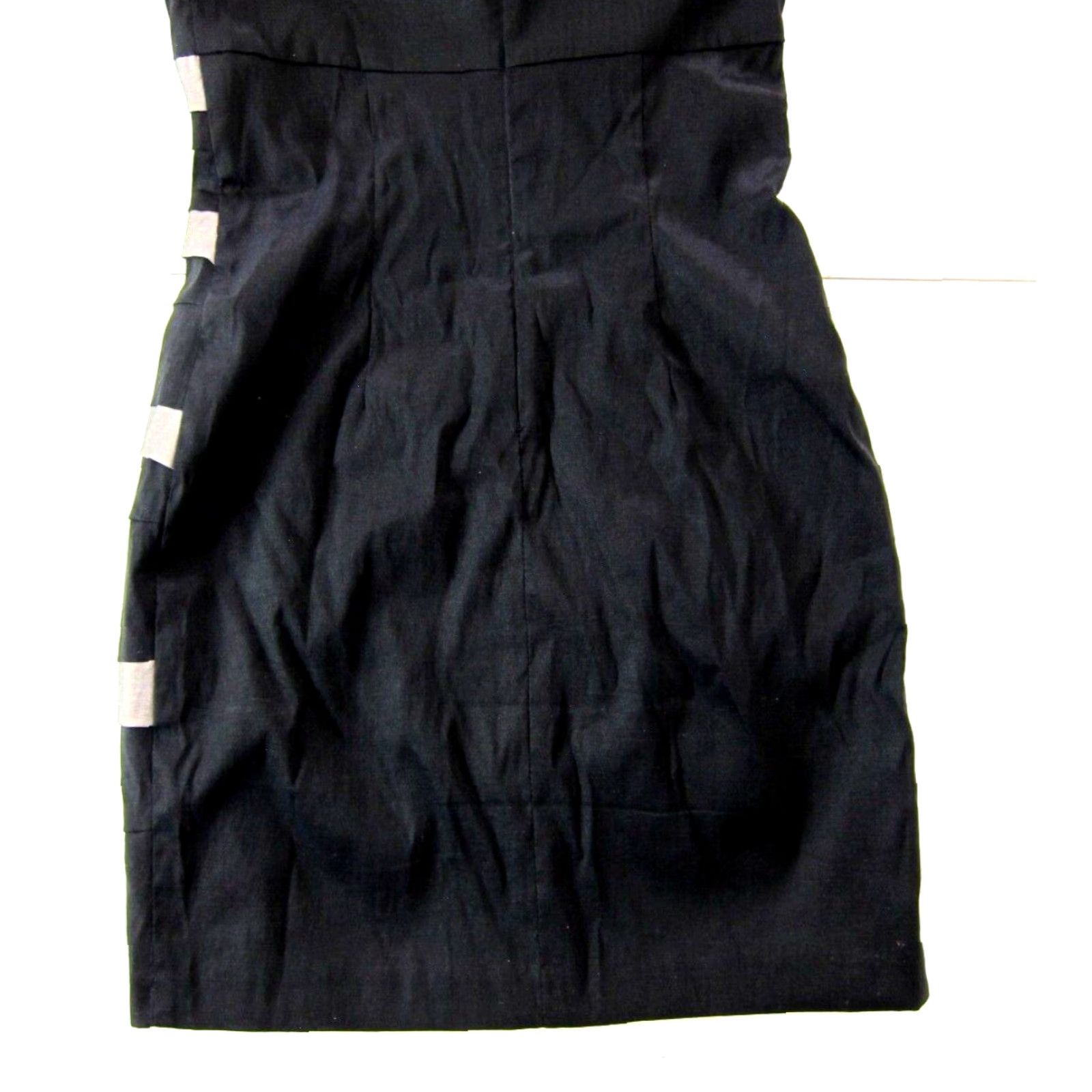 Vintage VINTAGE Cache' Black Grey Stretch One Shoulder Party Cocktail Prom Dress 10 Size L / US 10 / IT 46 - 6 Thumbnail