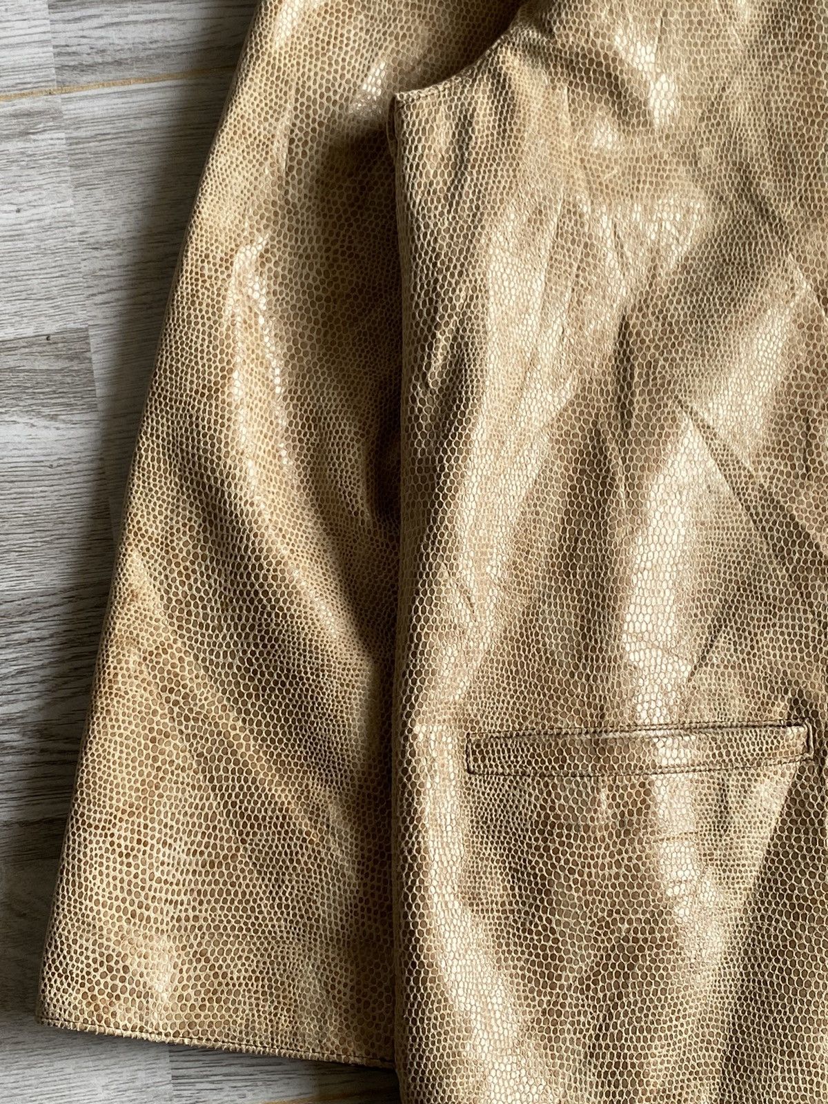 20471120 × Vintage Japanese Brand Leather Jacket Size L / US 10 / IT 46 - 4 Thumbnail