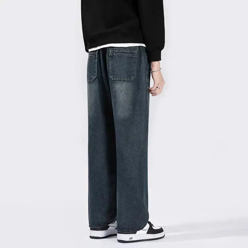 Japanese Brand Retro loose washed wide leg jeans Size US 30 / EU 46 - 5 Thumbnail