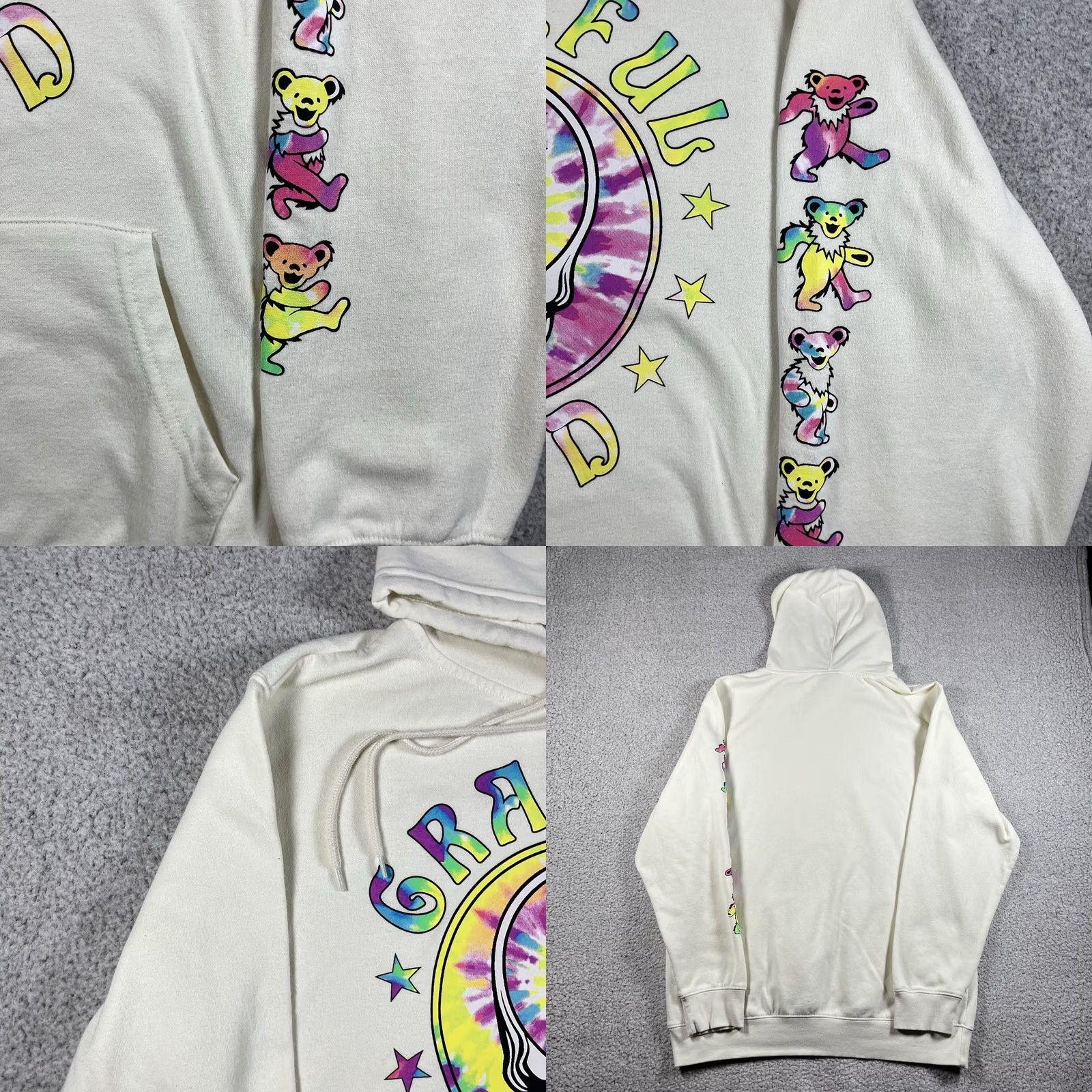 Vintage Grateful Dead Hoodie Mens L Skull Dancing Bears Tie Dye Sweatshirt Band Graphic Size US L / EU 52-54 / 3 - 8 Thumbnail