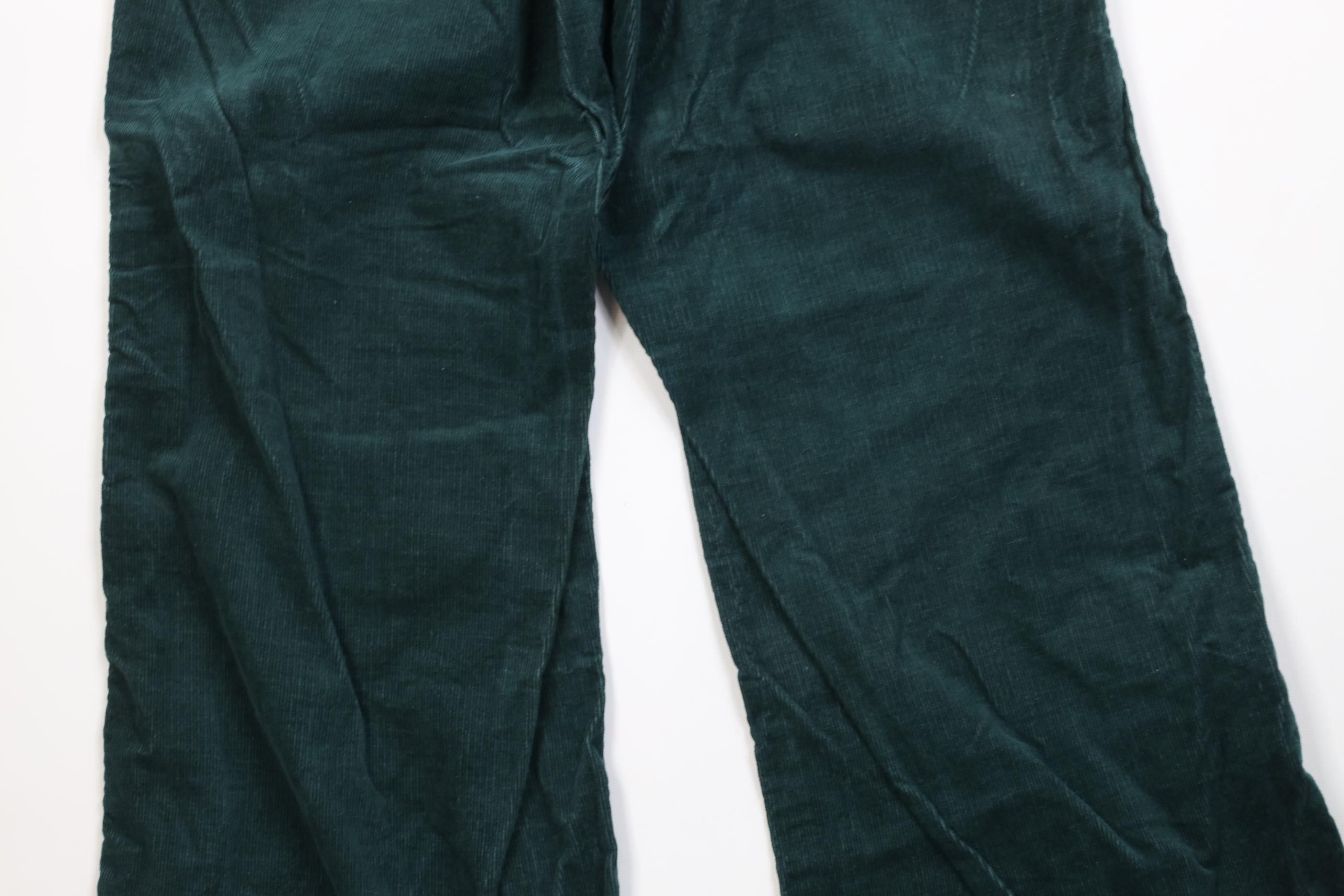 Vintage Vintage 70s Corduroy Wide Leg Bell Bottoms Pants Green USA Size US 30 / EU 46 - 12 Thumbnail